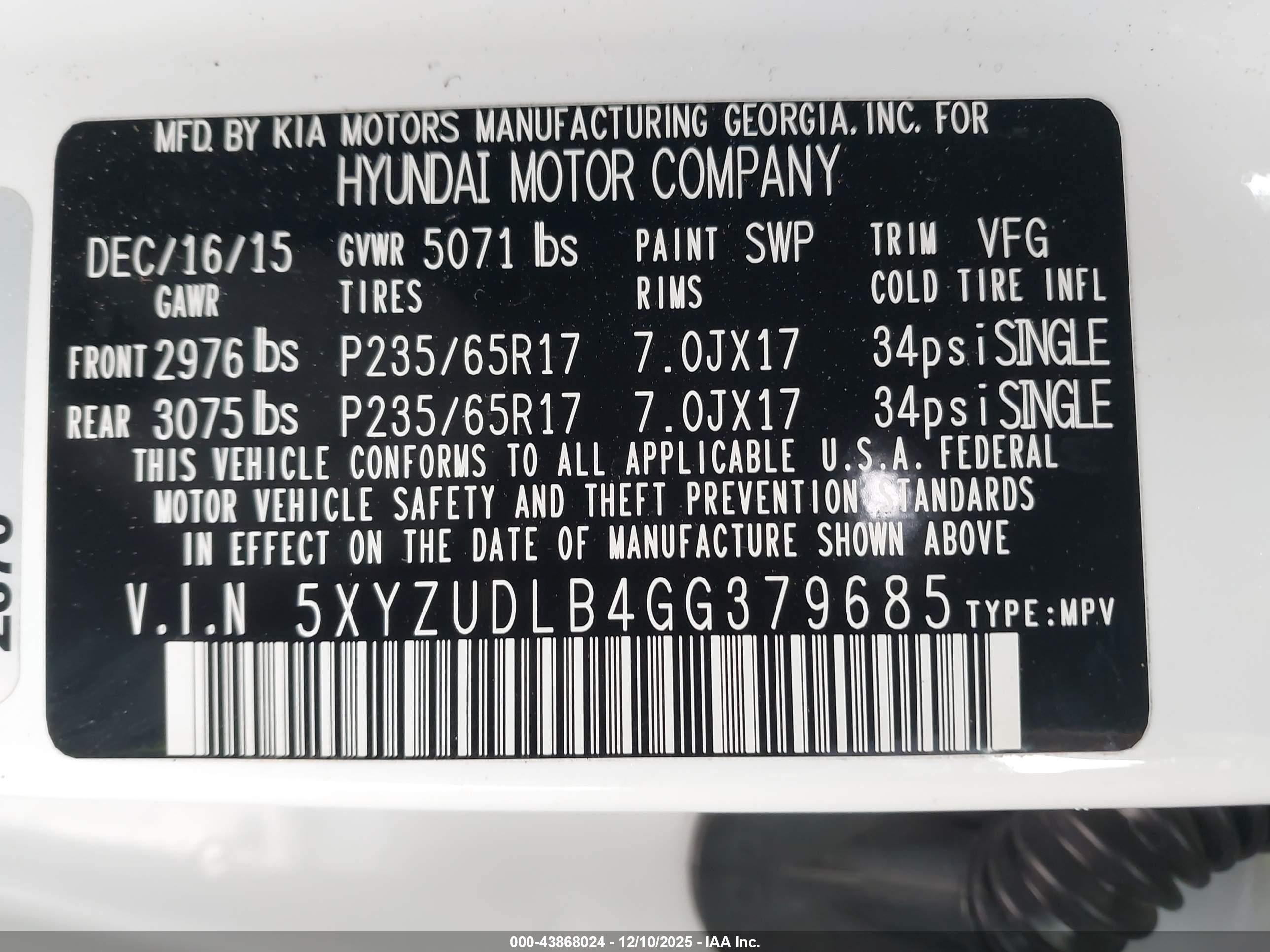 HYUNDAI SANTA image 9