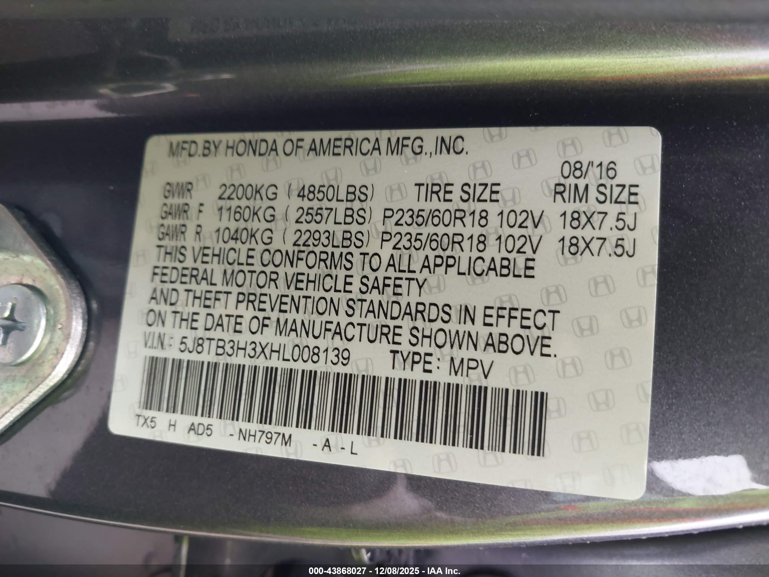 ACURA RDX image 9