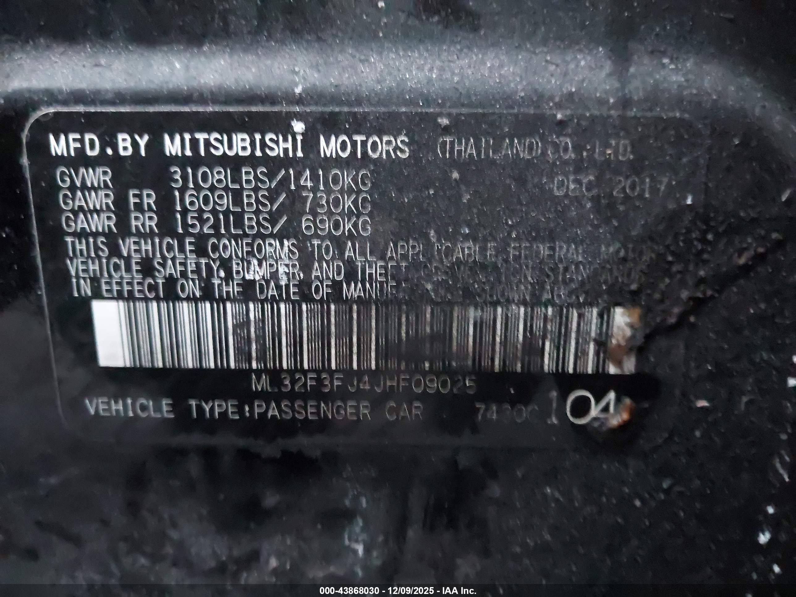 MITSUBISHI MIRAGE image 9