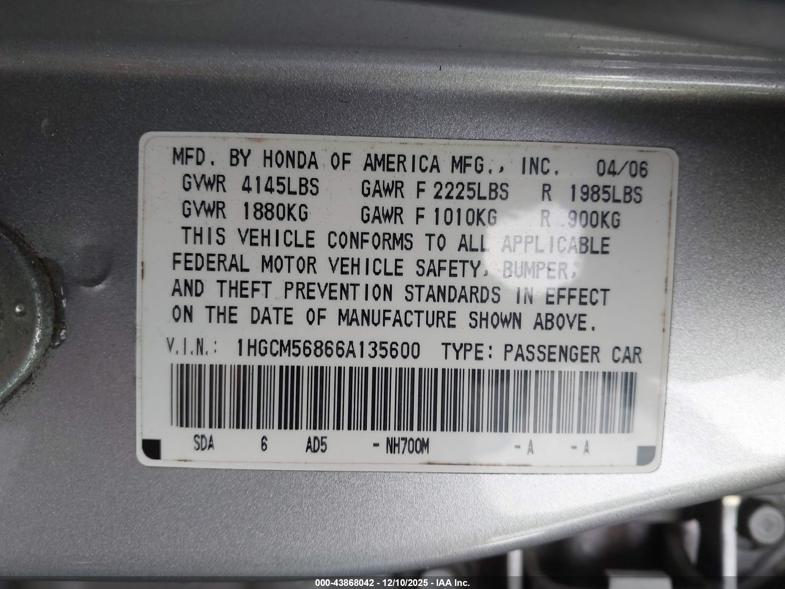 HONDA ACCORD image 9