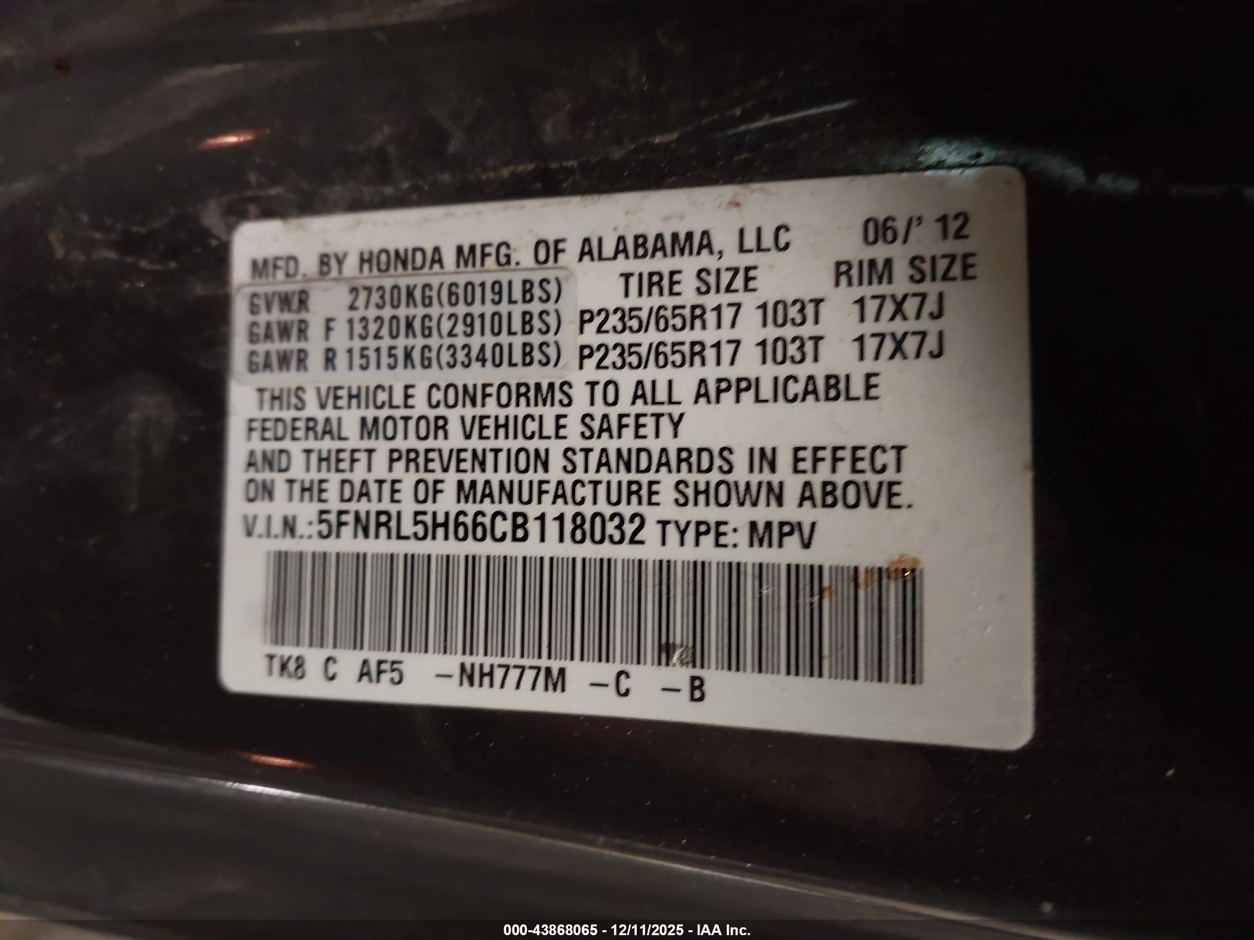 HONDA ODYSSEY image 9