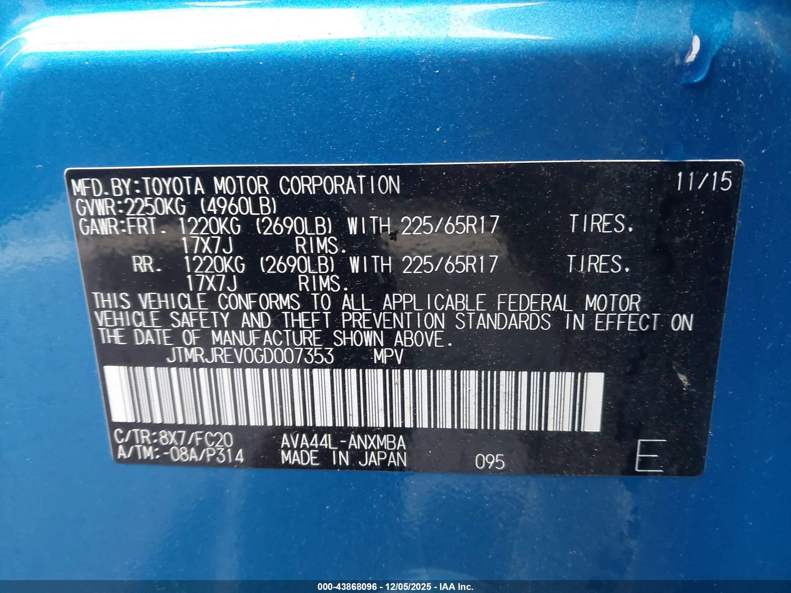 TOYOTA RAV4 image 9
