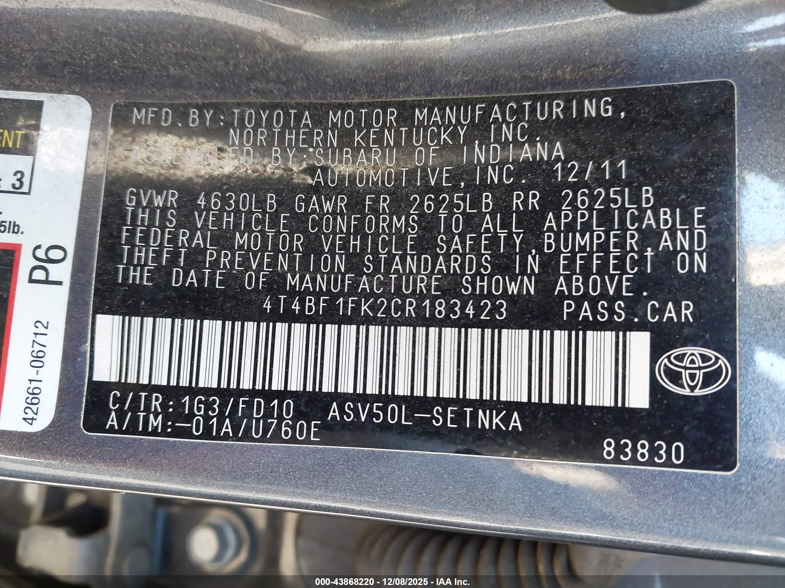 TOYOTA CAMRY image 9