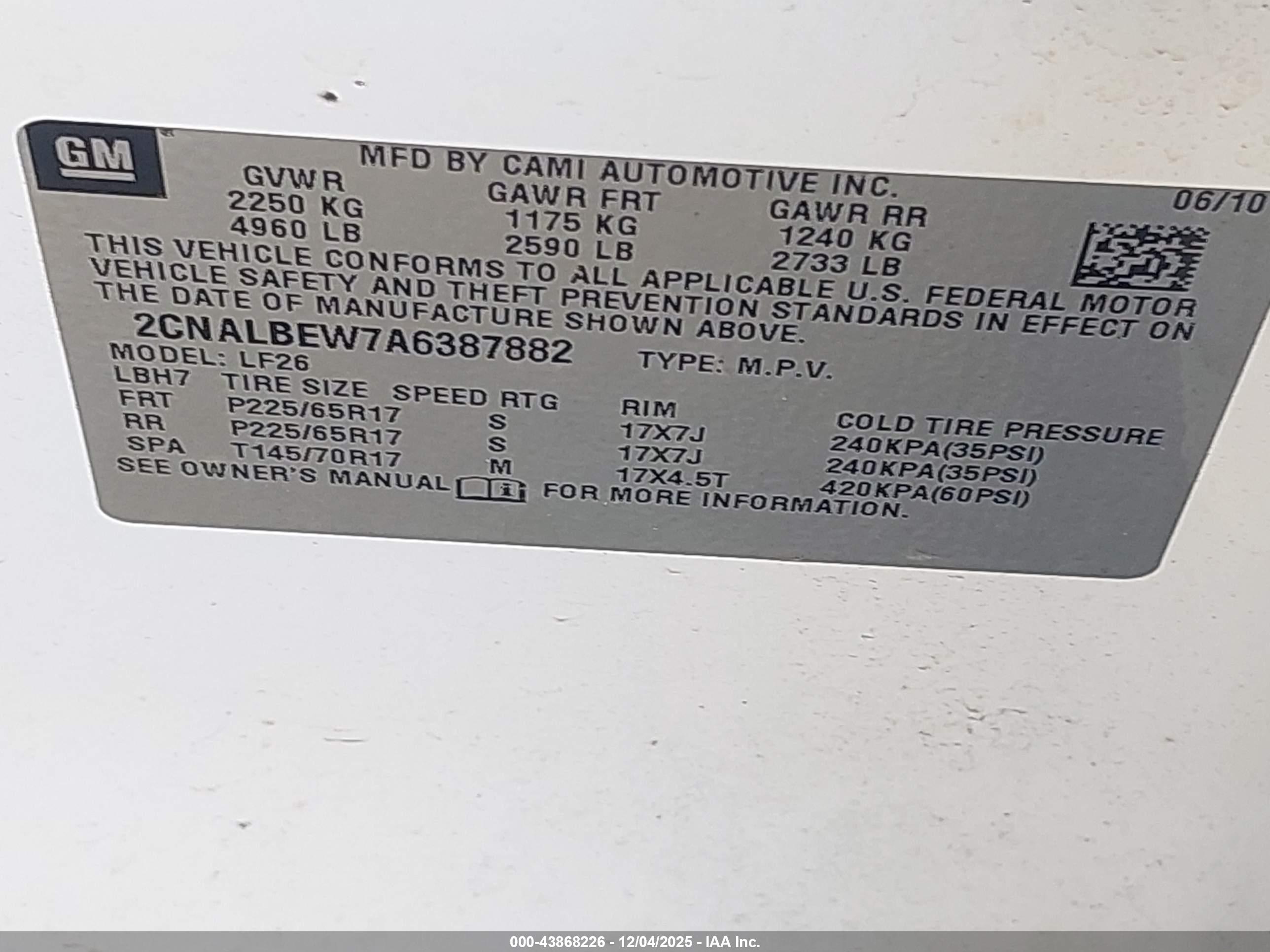 CHEVROLET EQUINOX image 9
