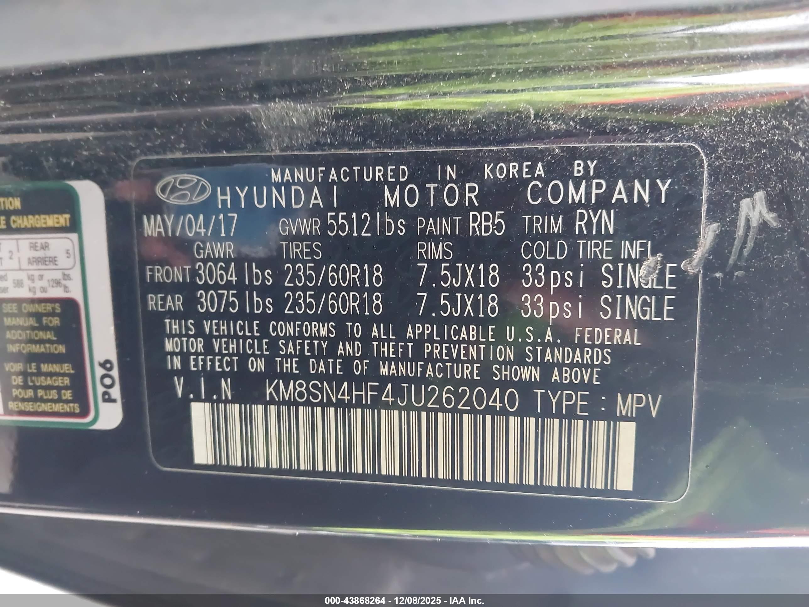 HYUNDAI SANTA image 9