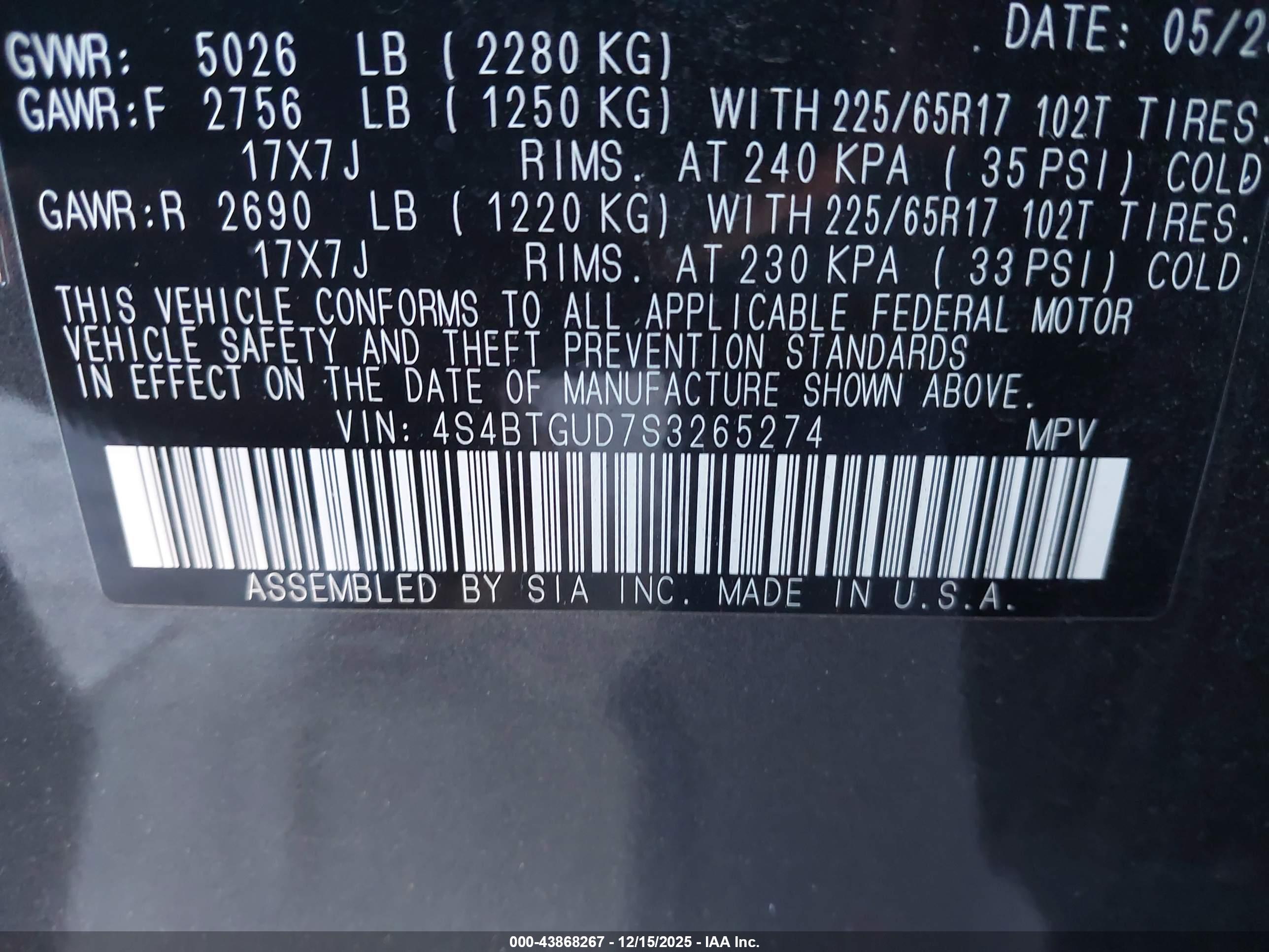 SUBARU OUTBACK image 9
