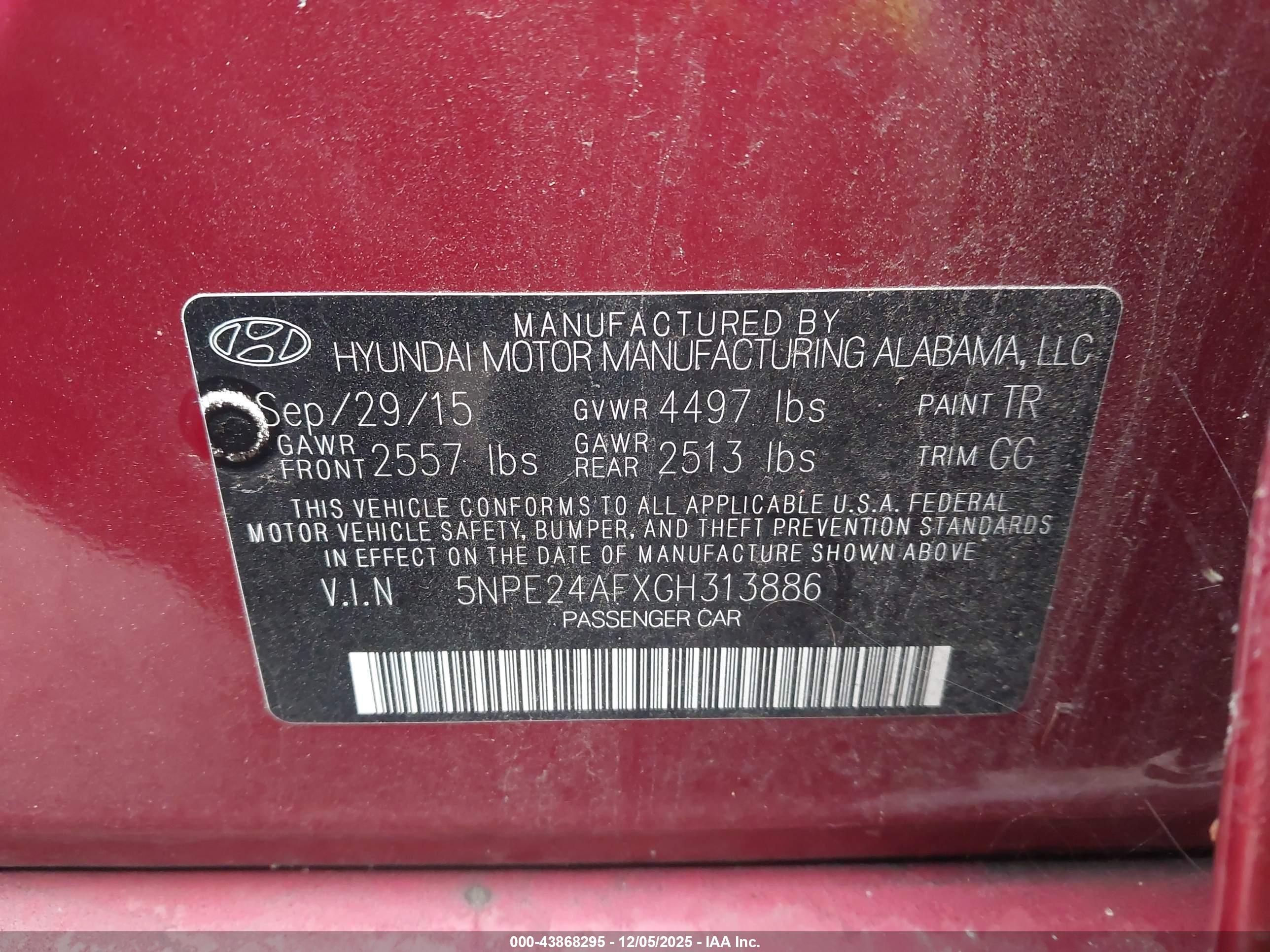 HYUNDAI SONATA image 9
