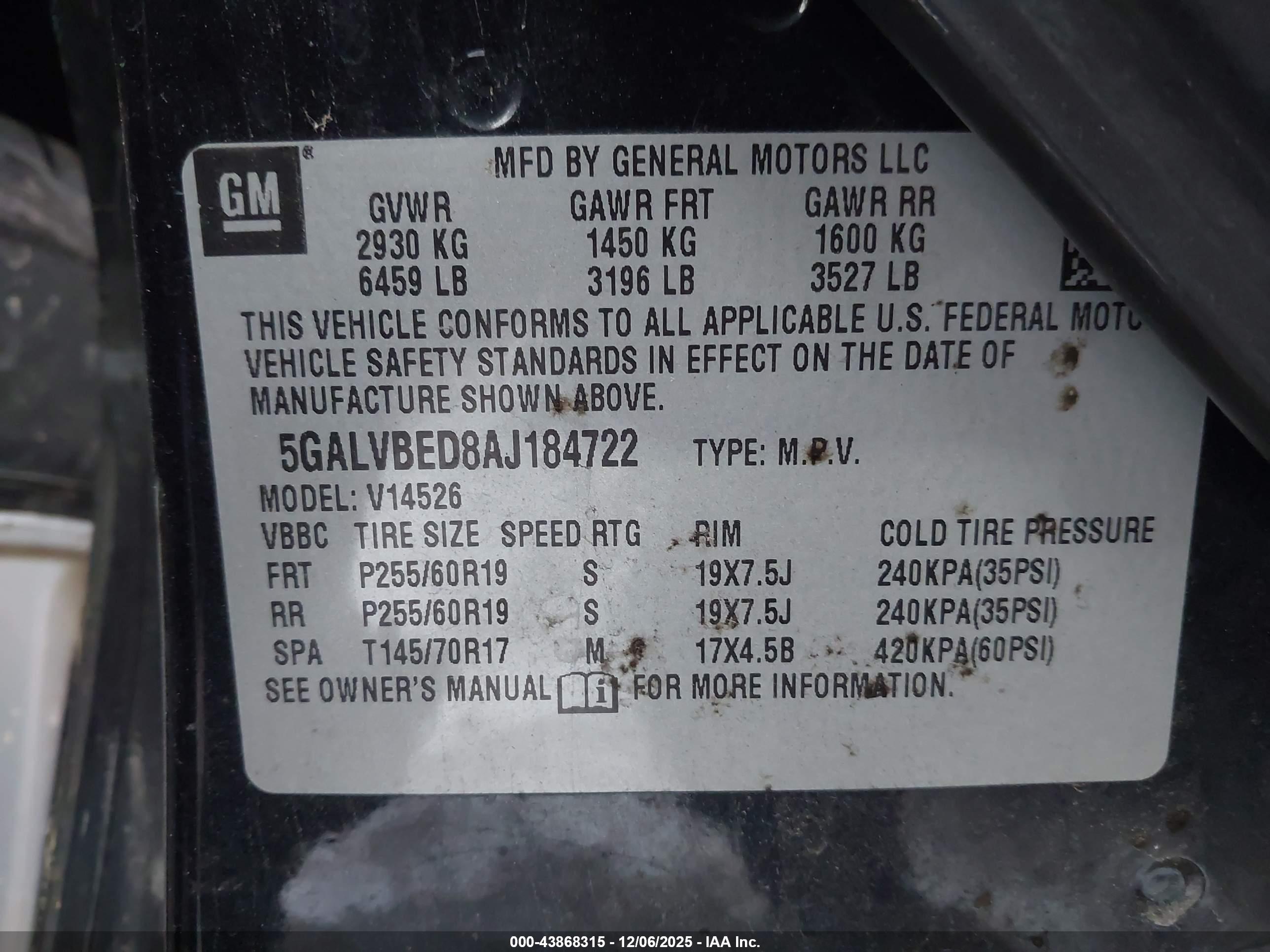 BUICK ENCLAVE image 9