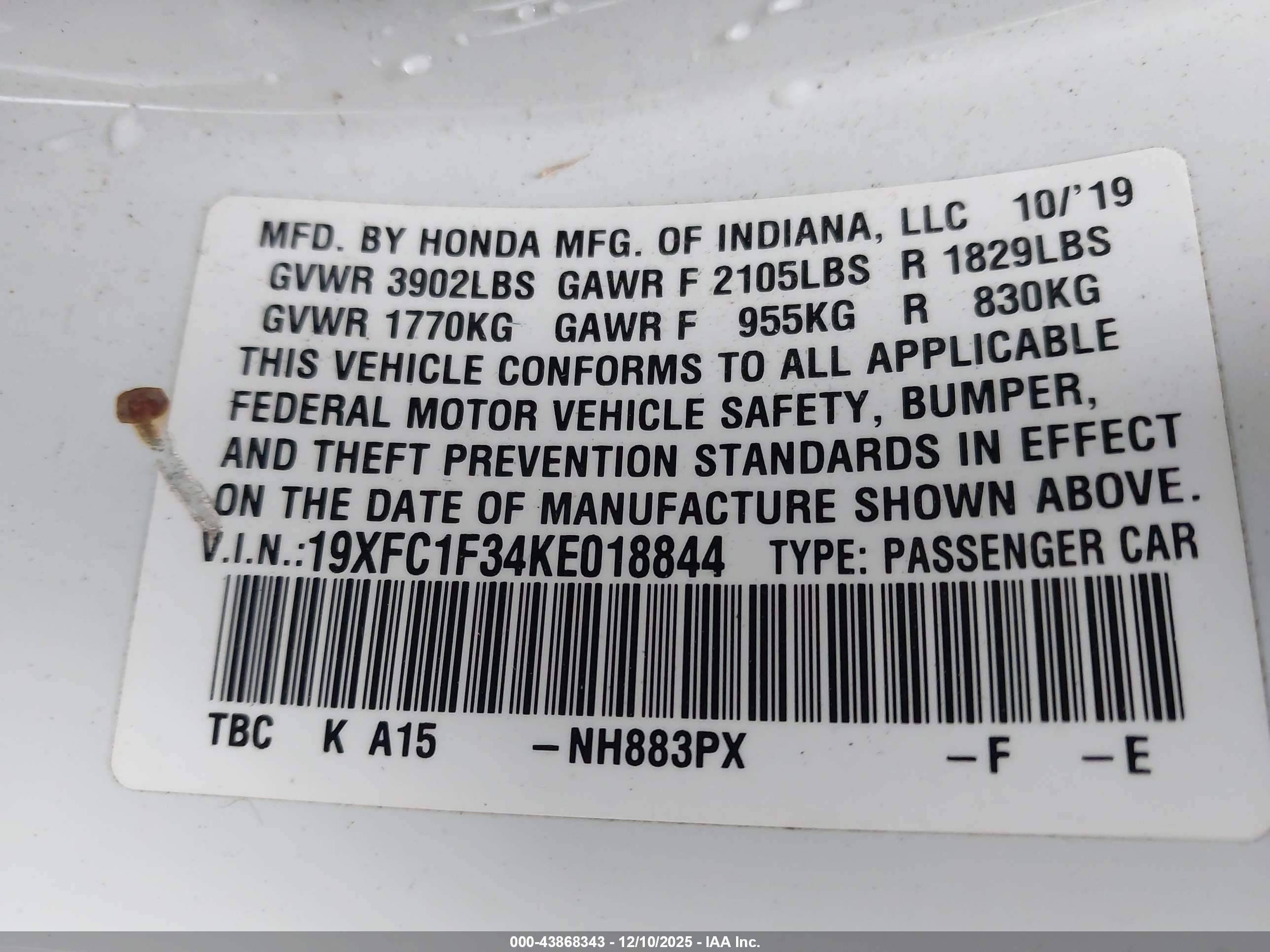 HONDA CIVIC image 9