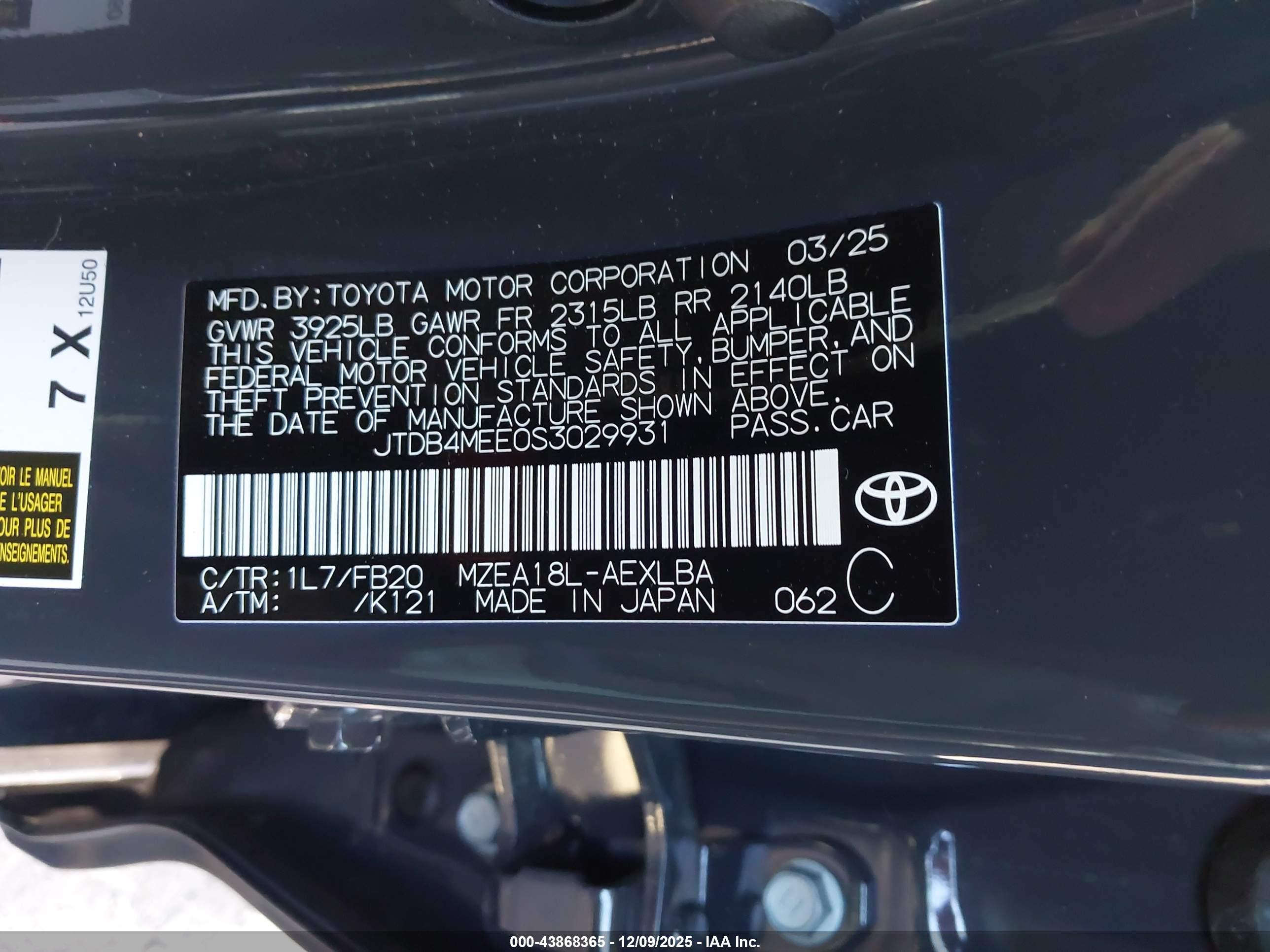 TOYOTA COROLLA image 9