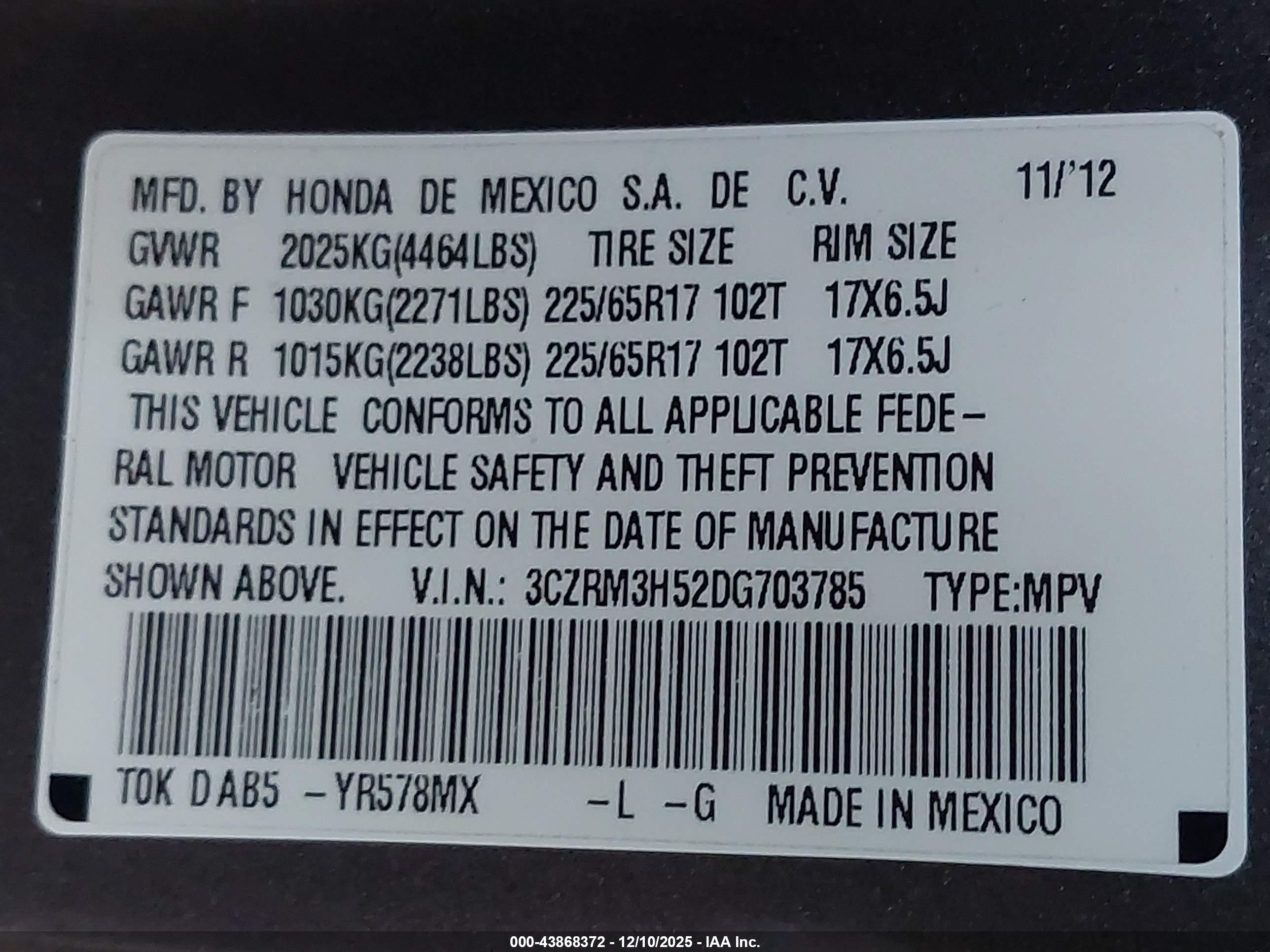 HONDA CR-V image 9
