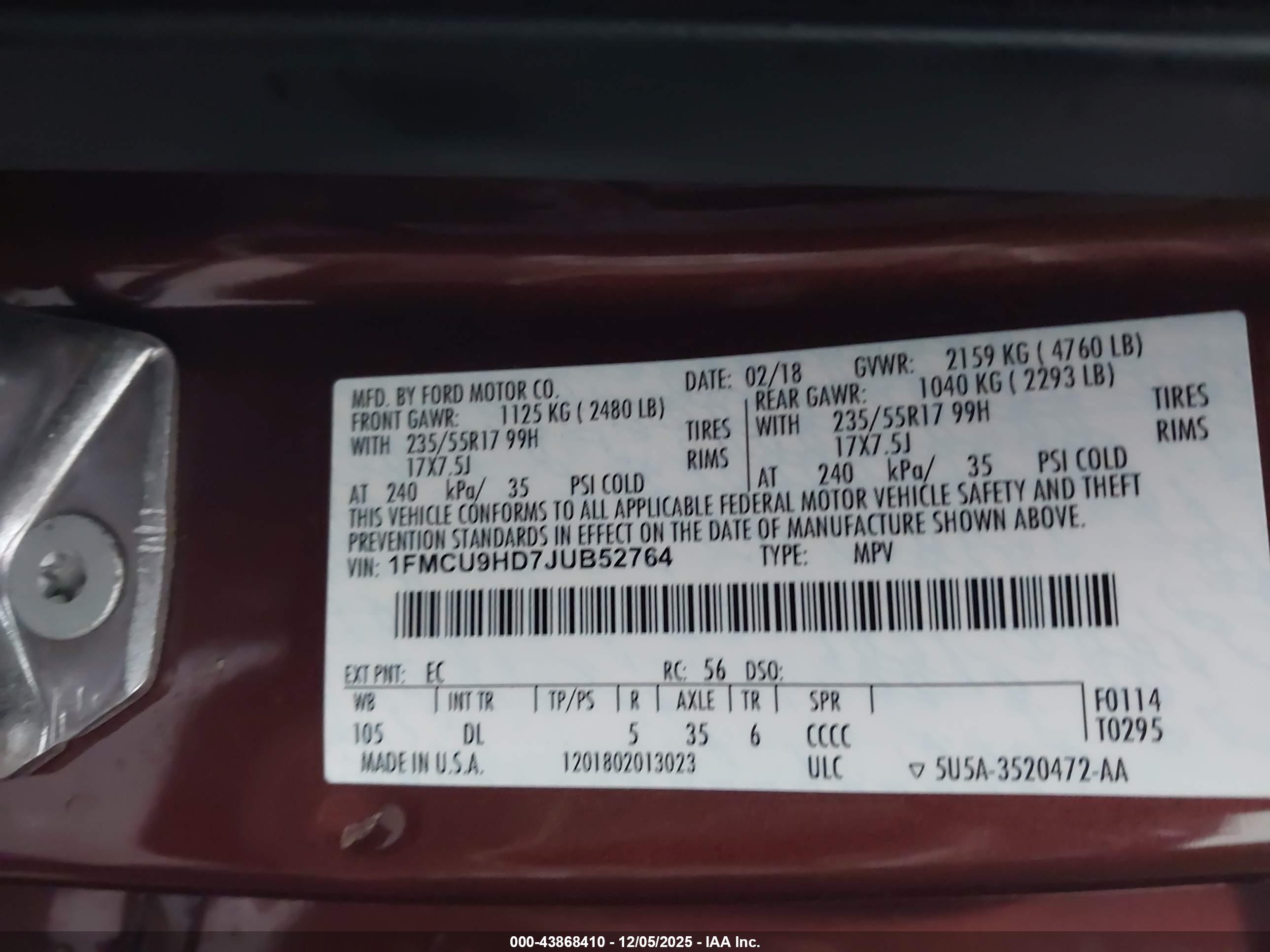 FORD ESCAPE image 9
