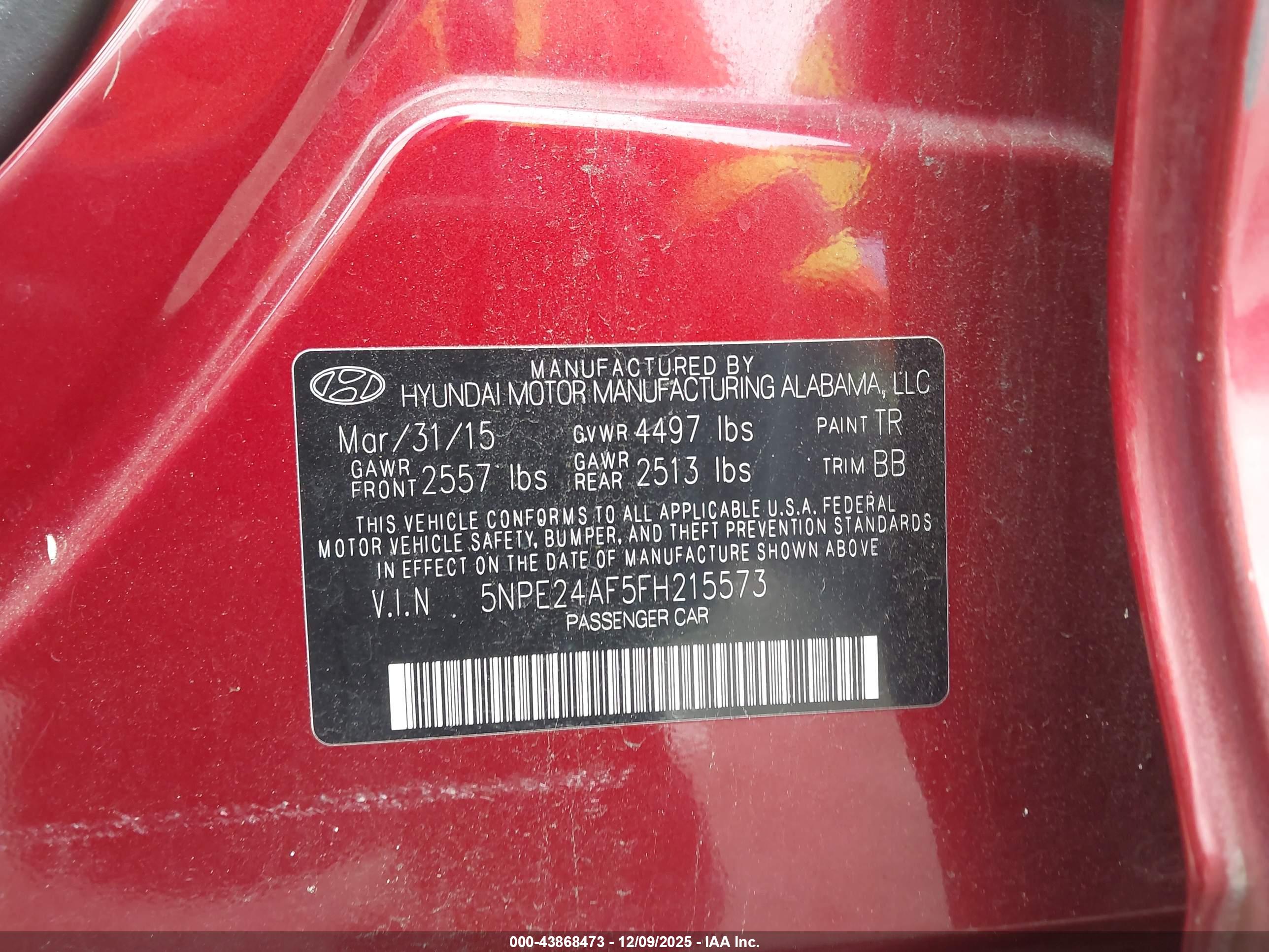 HYUNDAI SONATA image 9