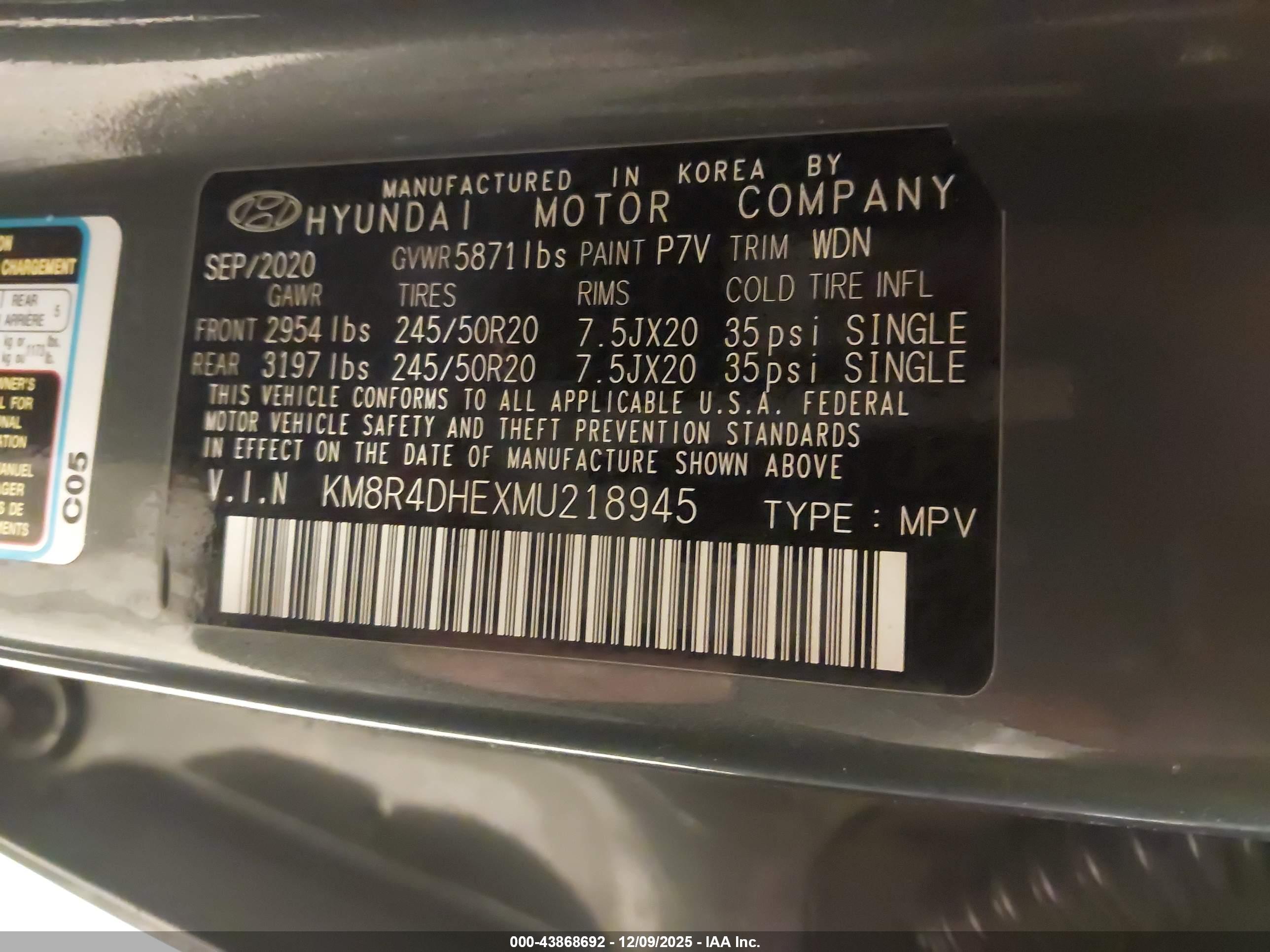 HYUNDAI PALISADE image 9