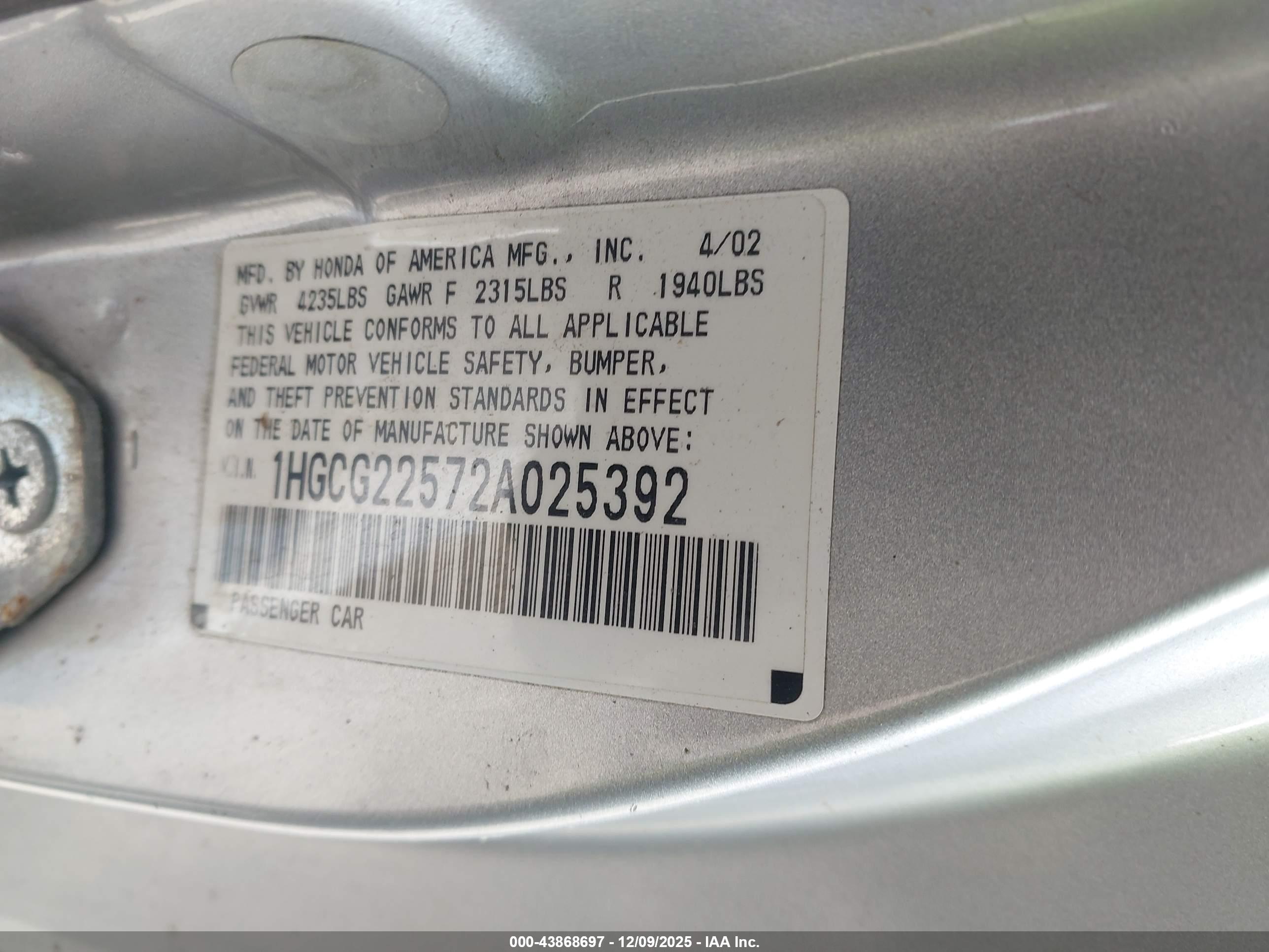 HONDA ACCORD image 9