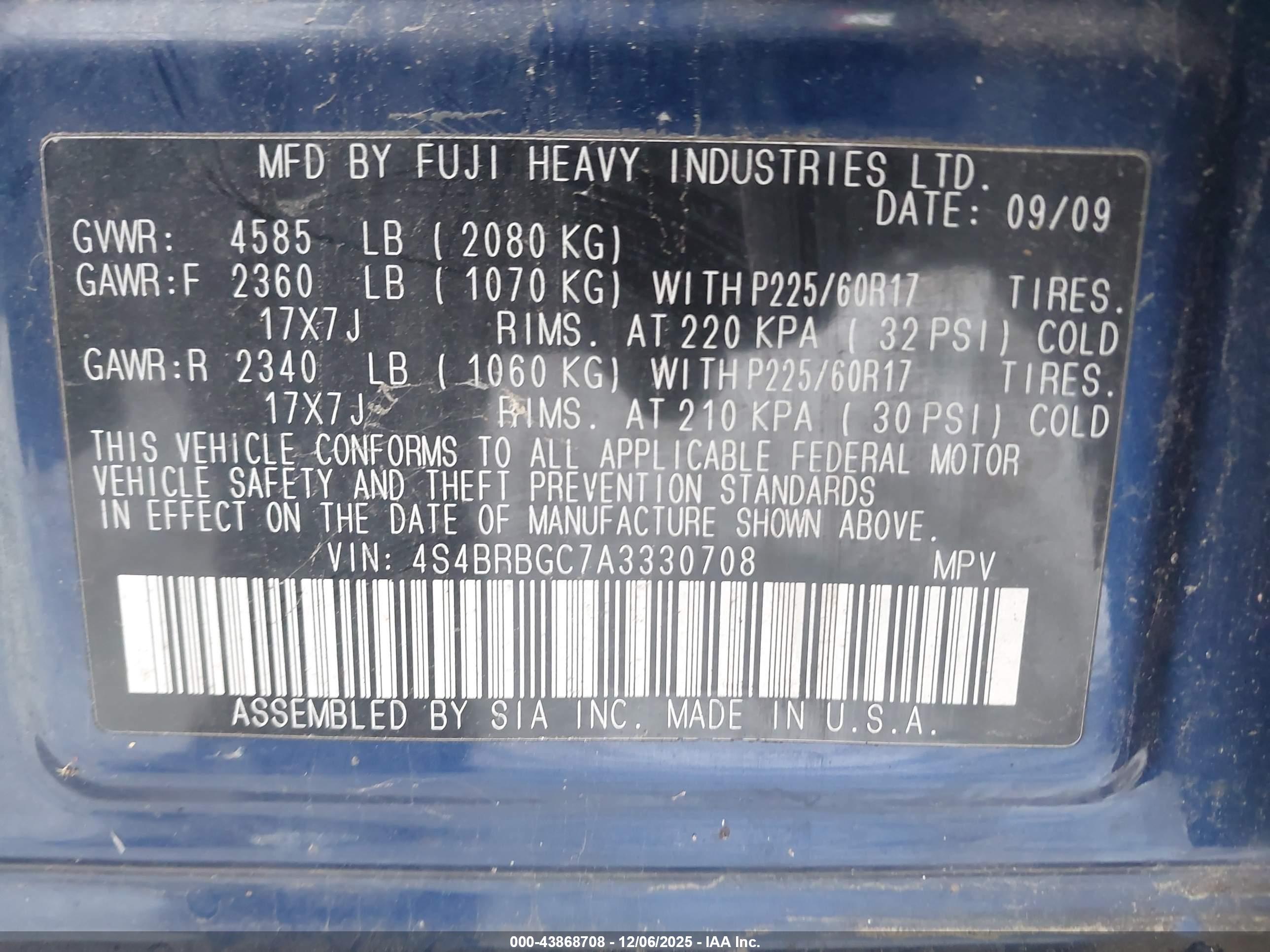 SUBARU OUTBACK image 9