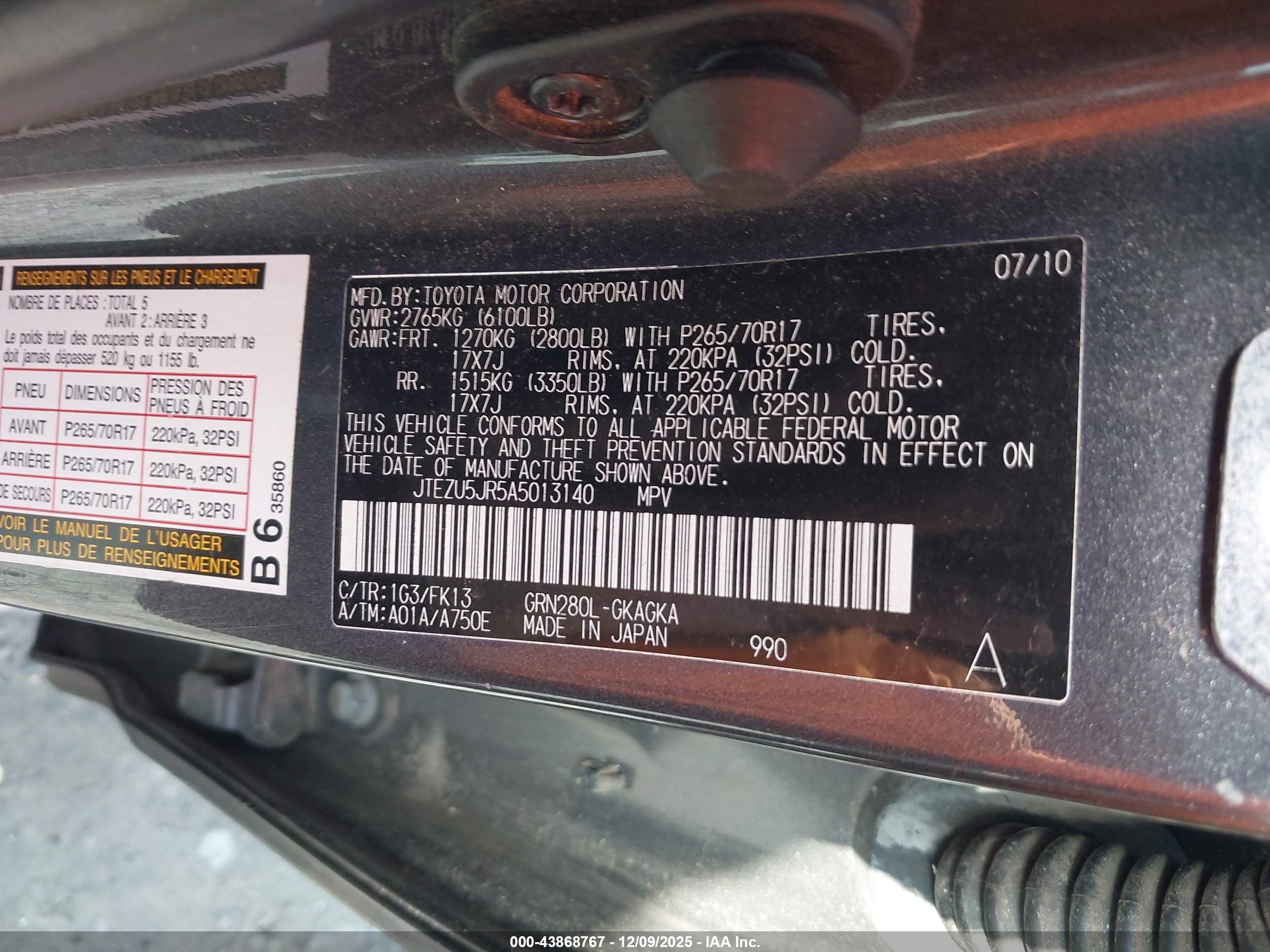TOYOTA 4RUNNER image 9