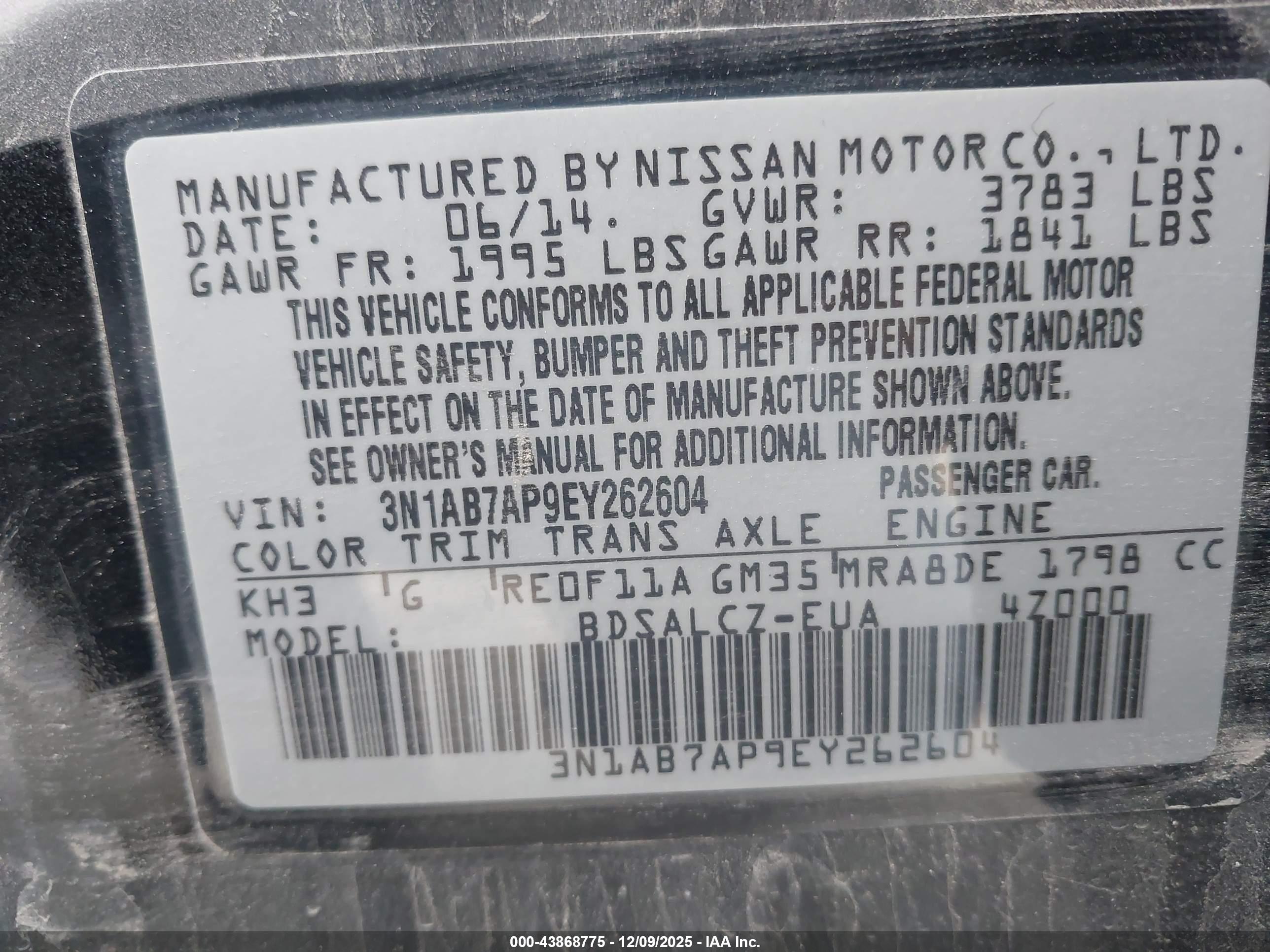 NISSAN SENTRA image 9