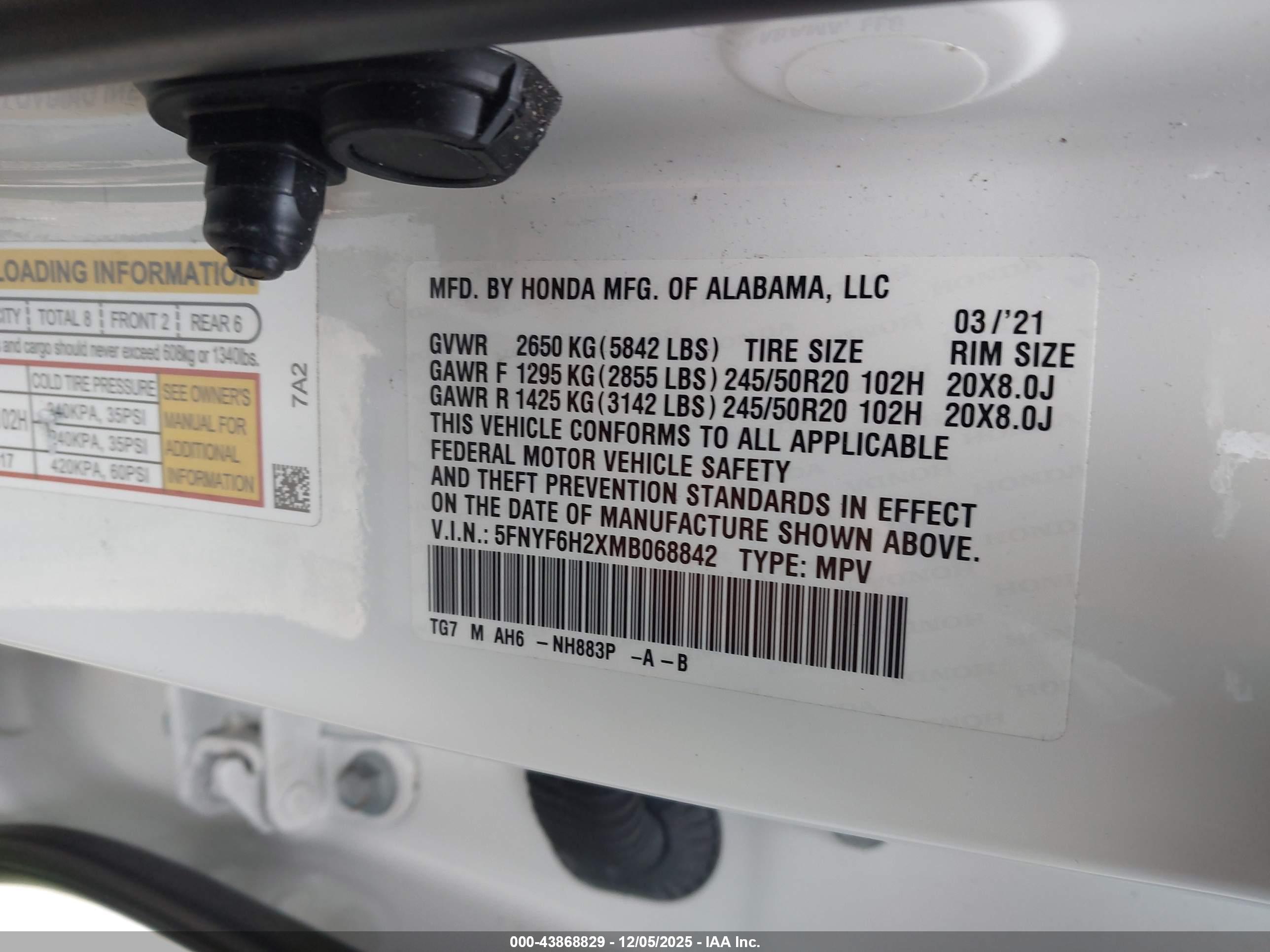 HONDA PILOT image 9