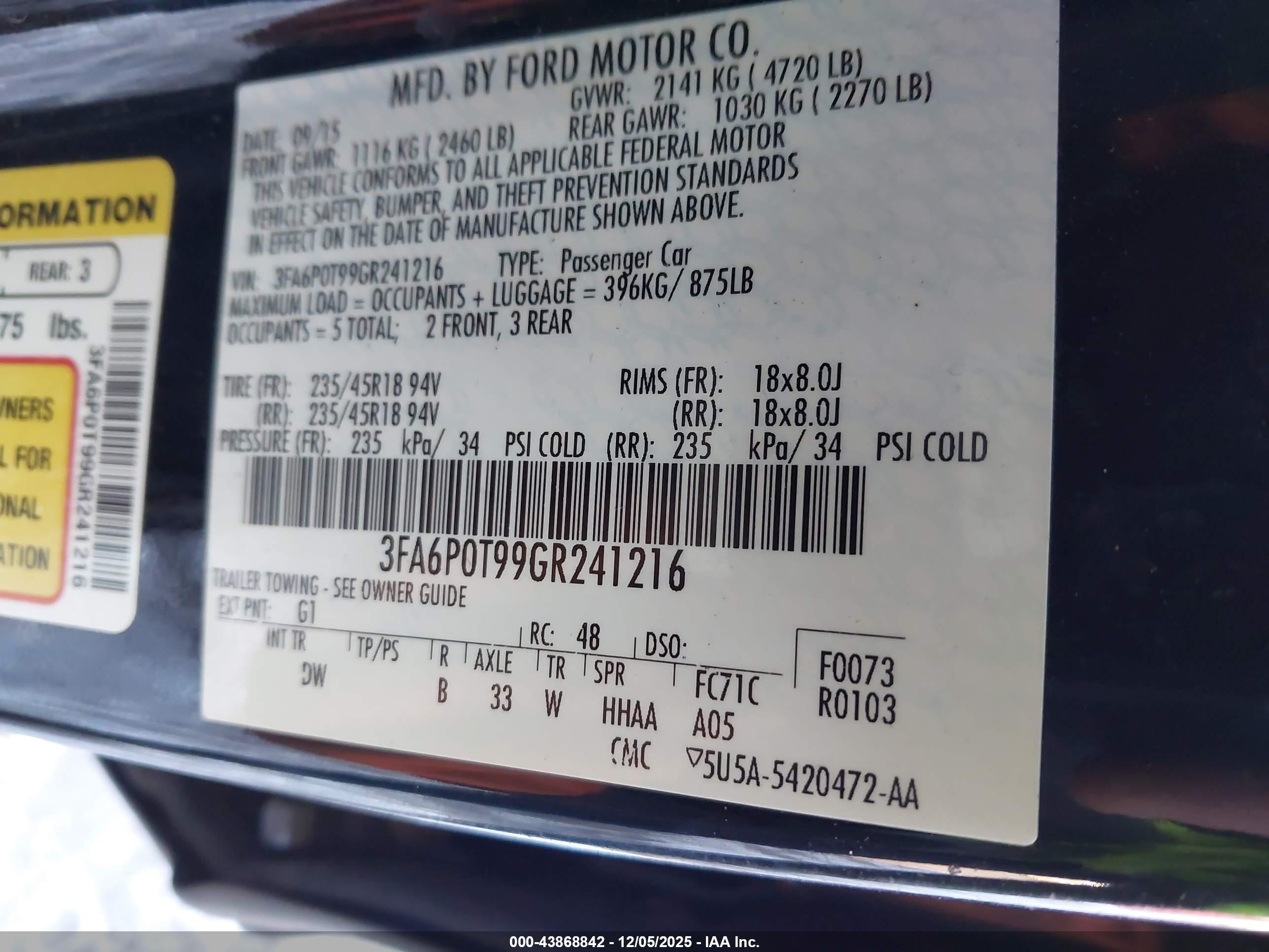 FORD FUSION image 9