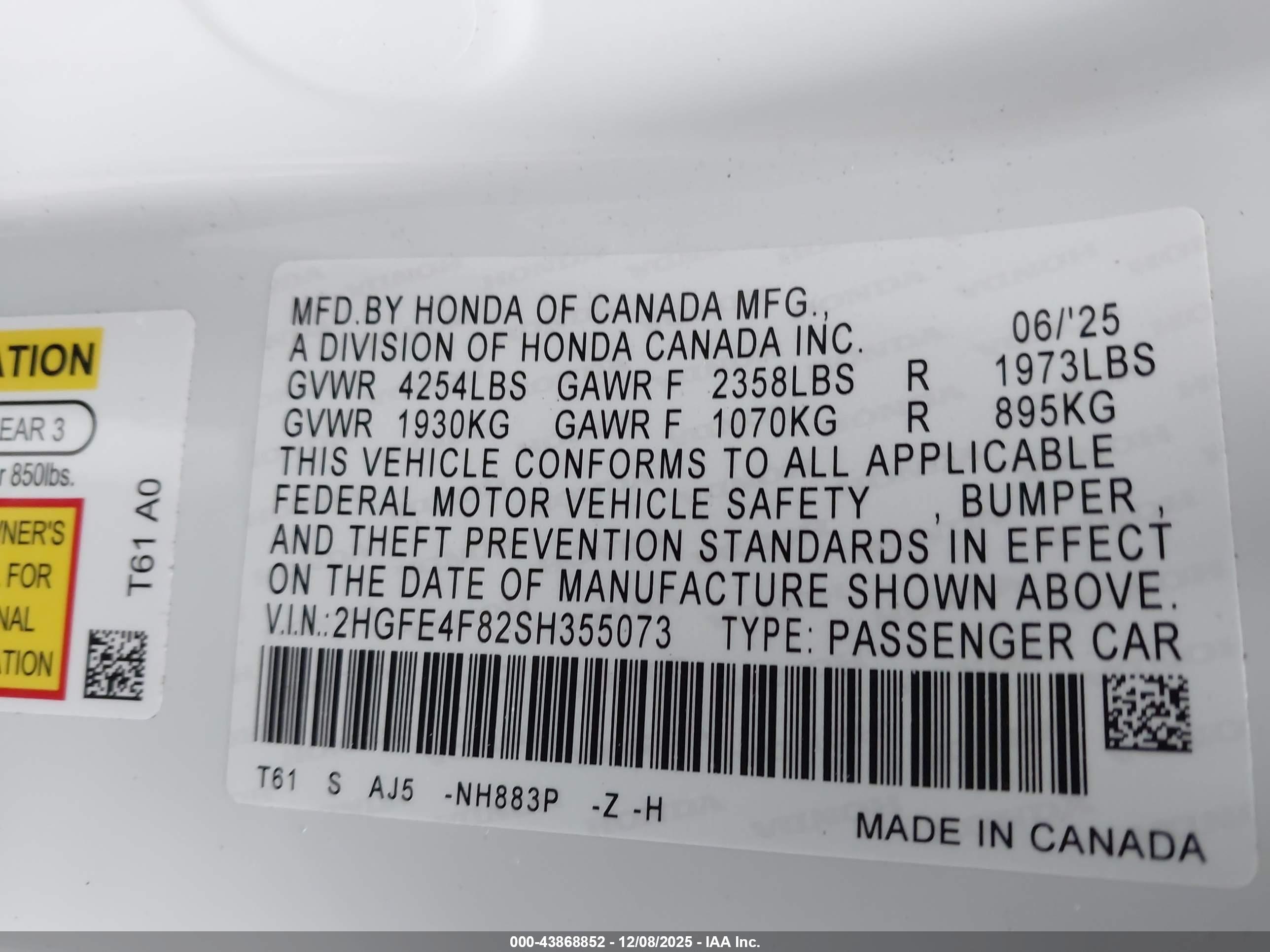 HONDA CIVIC image 9