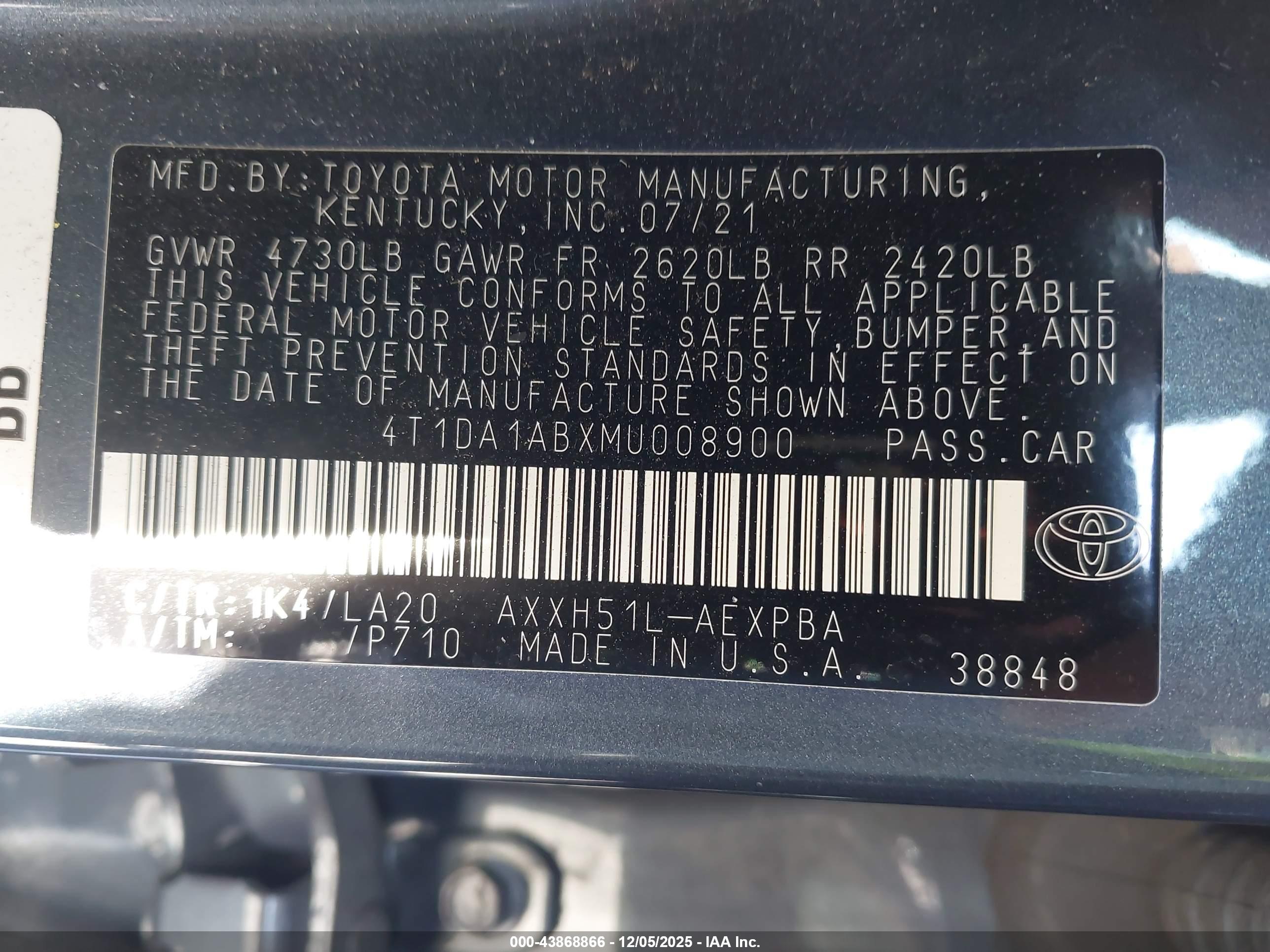 TOYOTA AVALON image 9