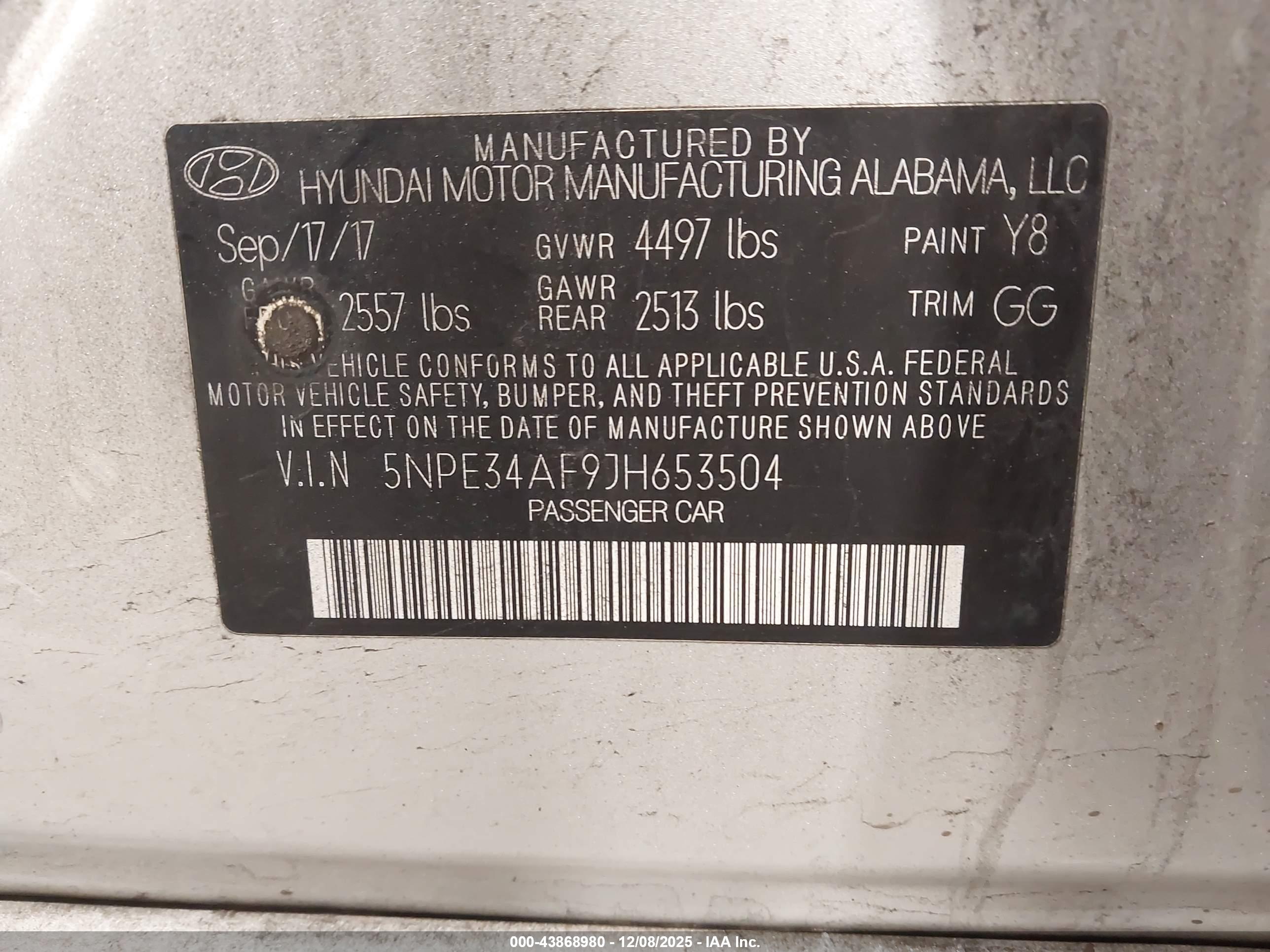 HYUNDAI SONATA image 9