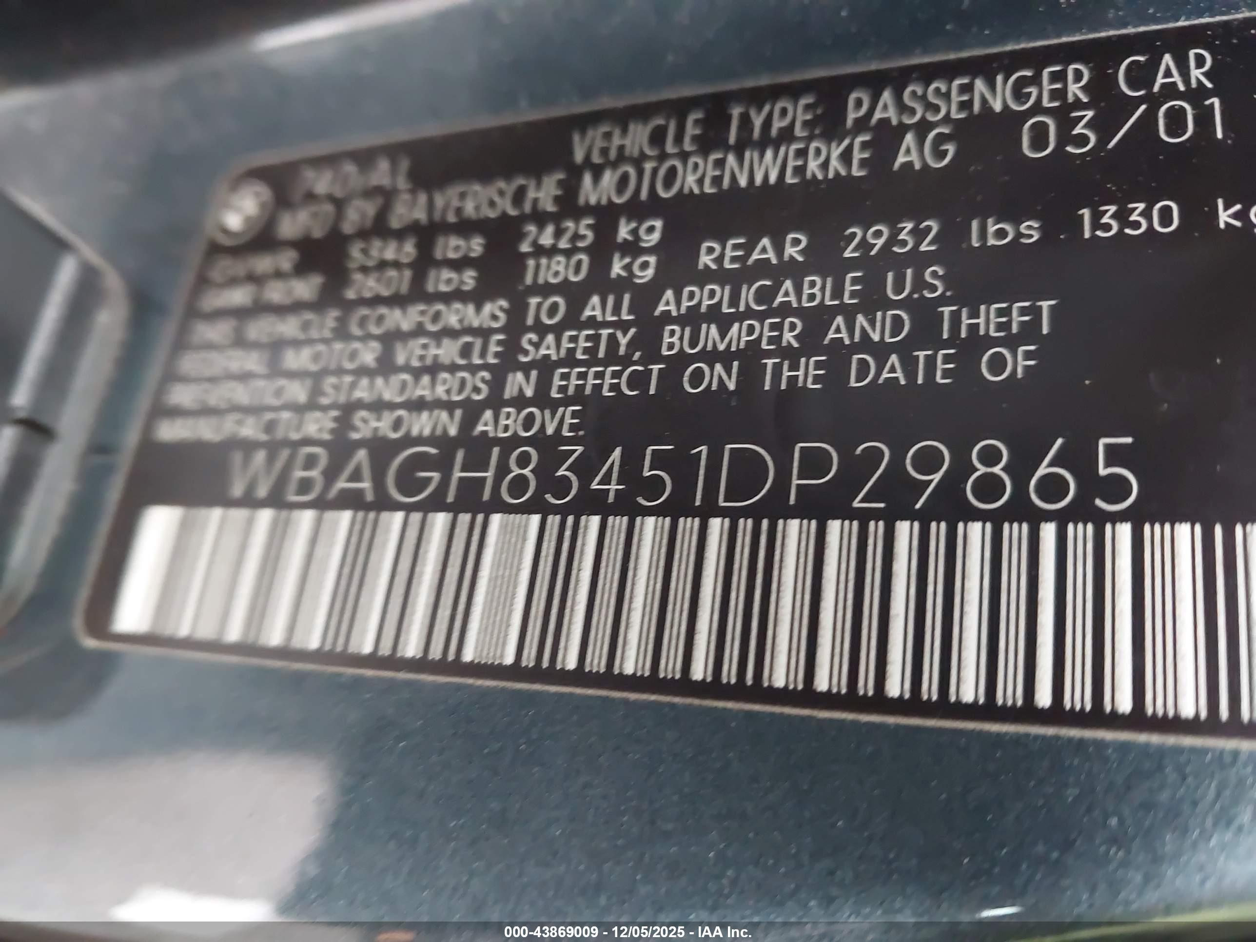 BMW 740IL image 9