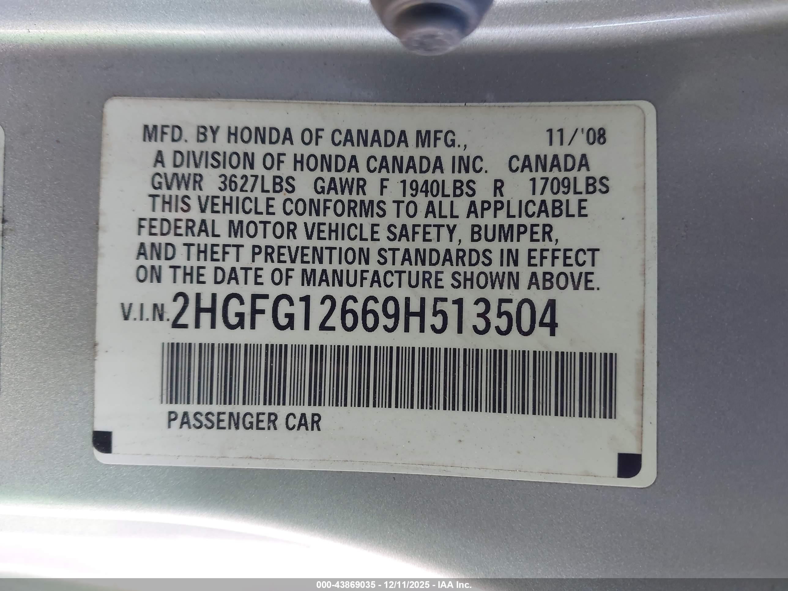 HONDA CIVIC image 9
