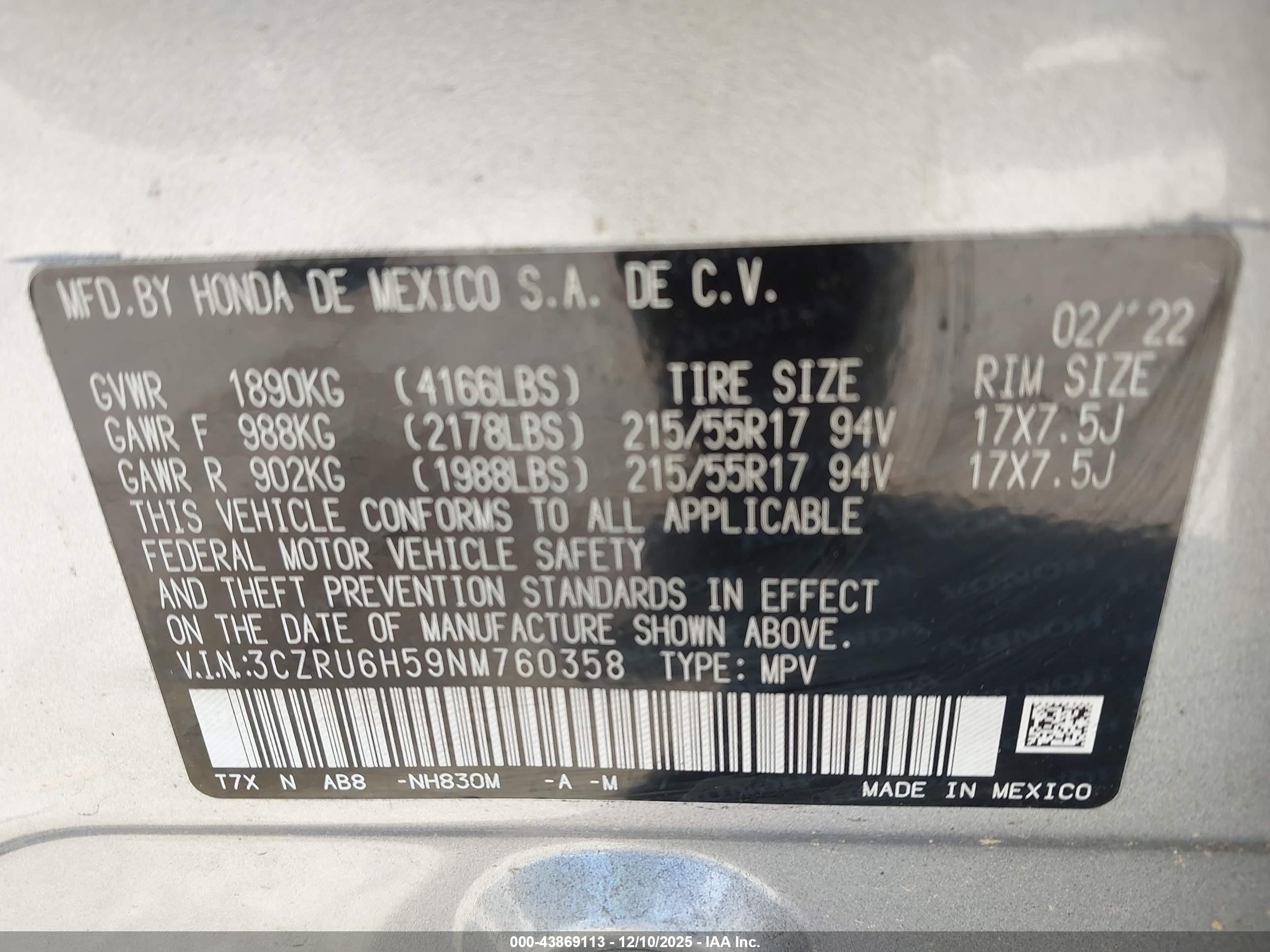 HONDA HR-V image 9