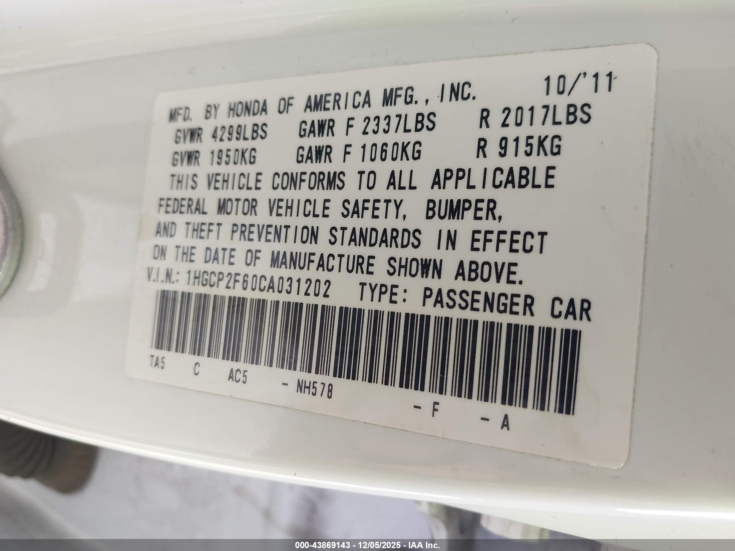 HONDA ACCORD image 9