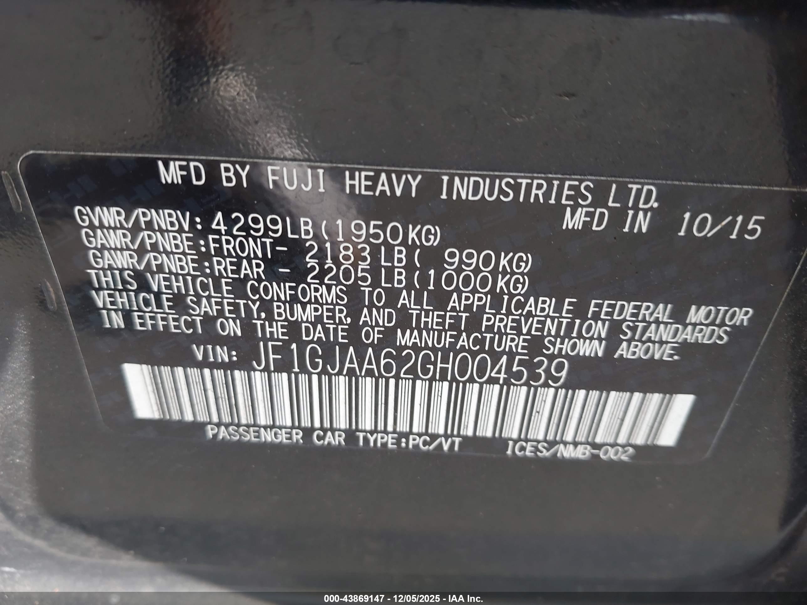 SUBARU IMPREZA image 9