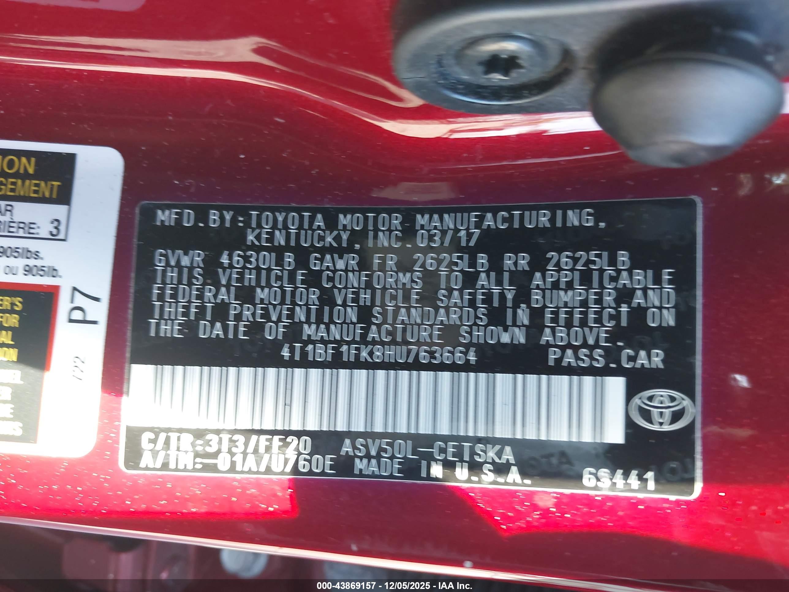 TOYOTA CAMRY image 9