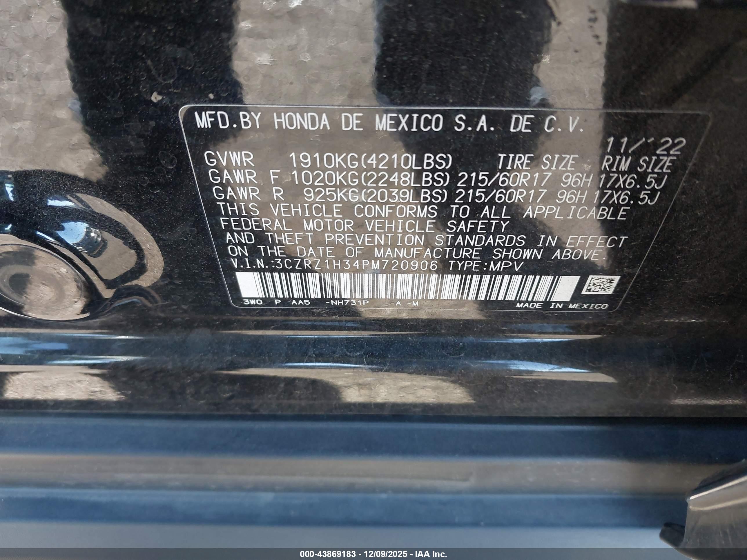 HONDA HR-V image 9