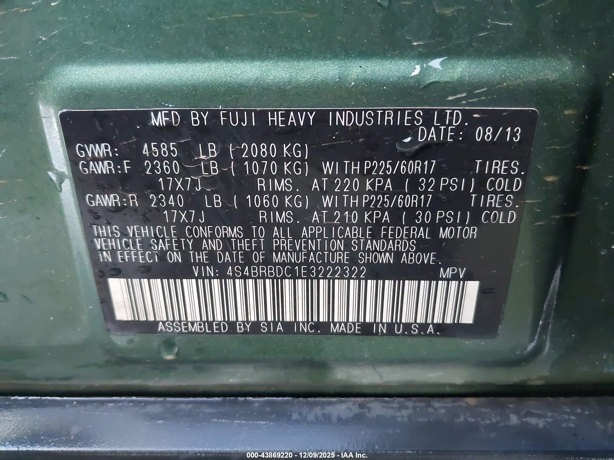 SUBARU OUTBACK image 9