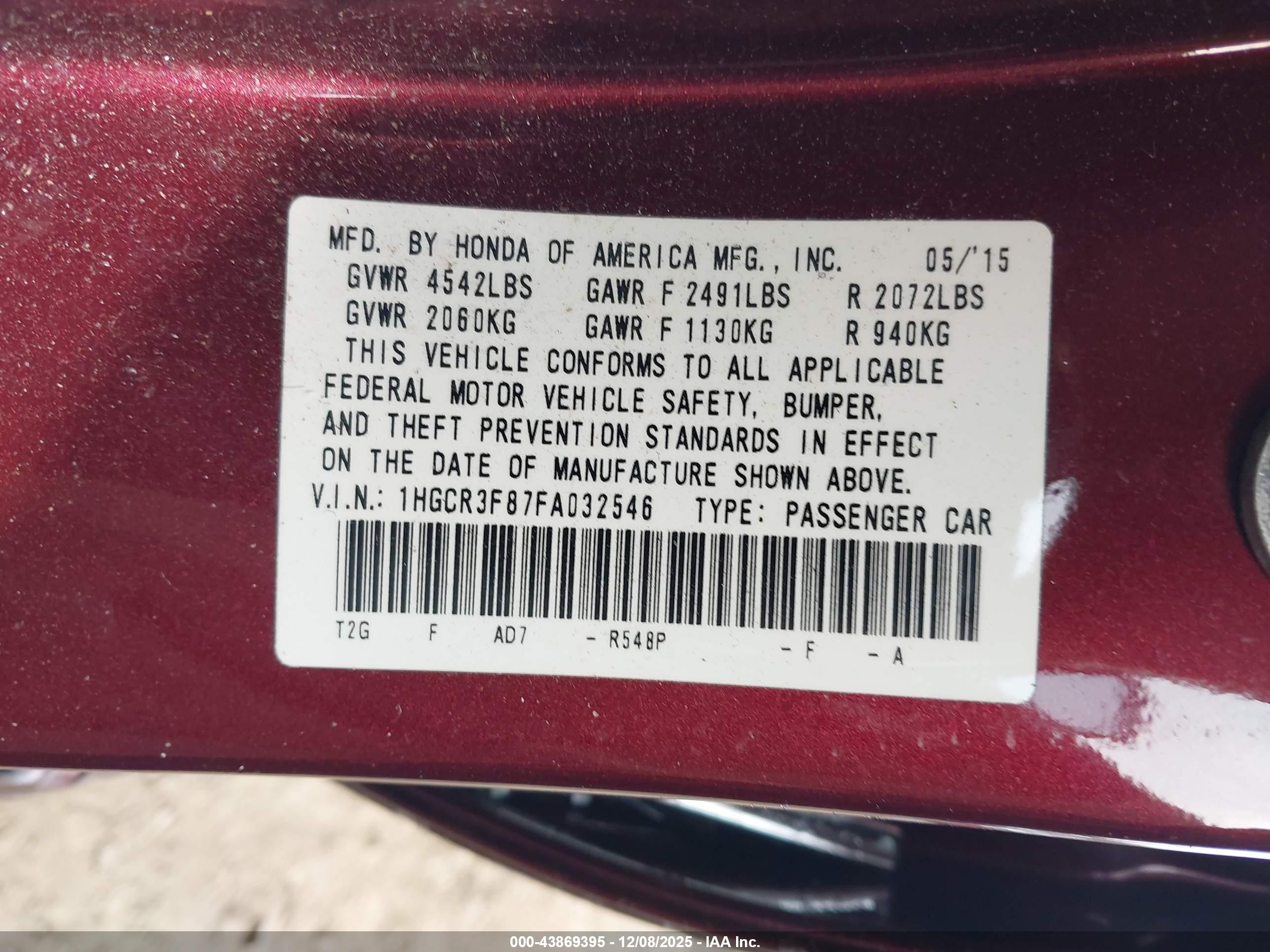 HONDA ACCORD image 9