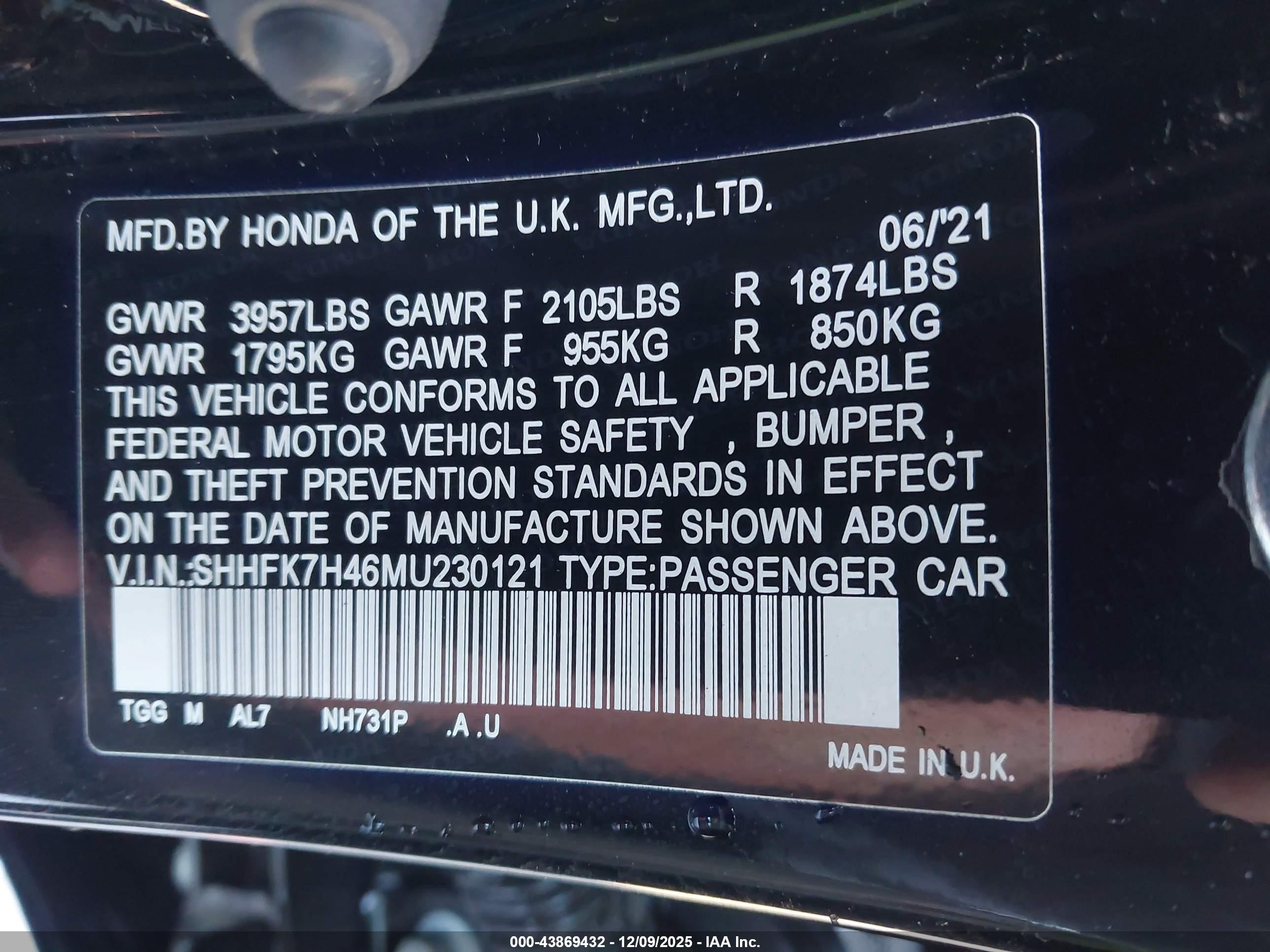 HONDA CIVIC image 9