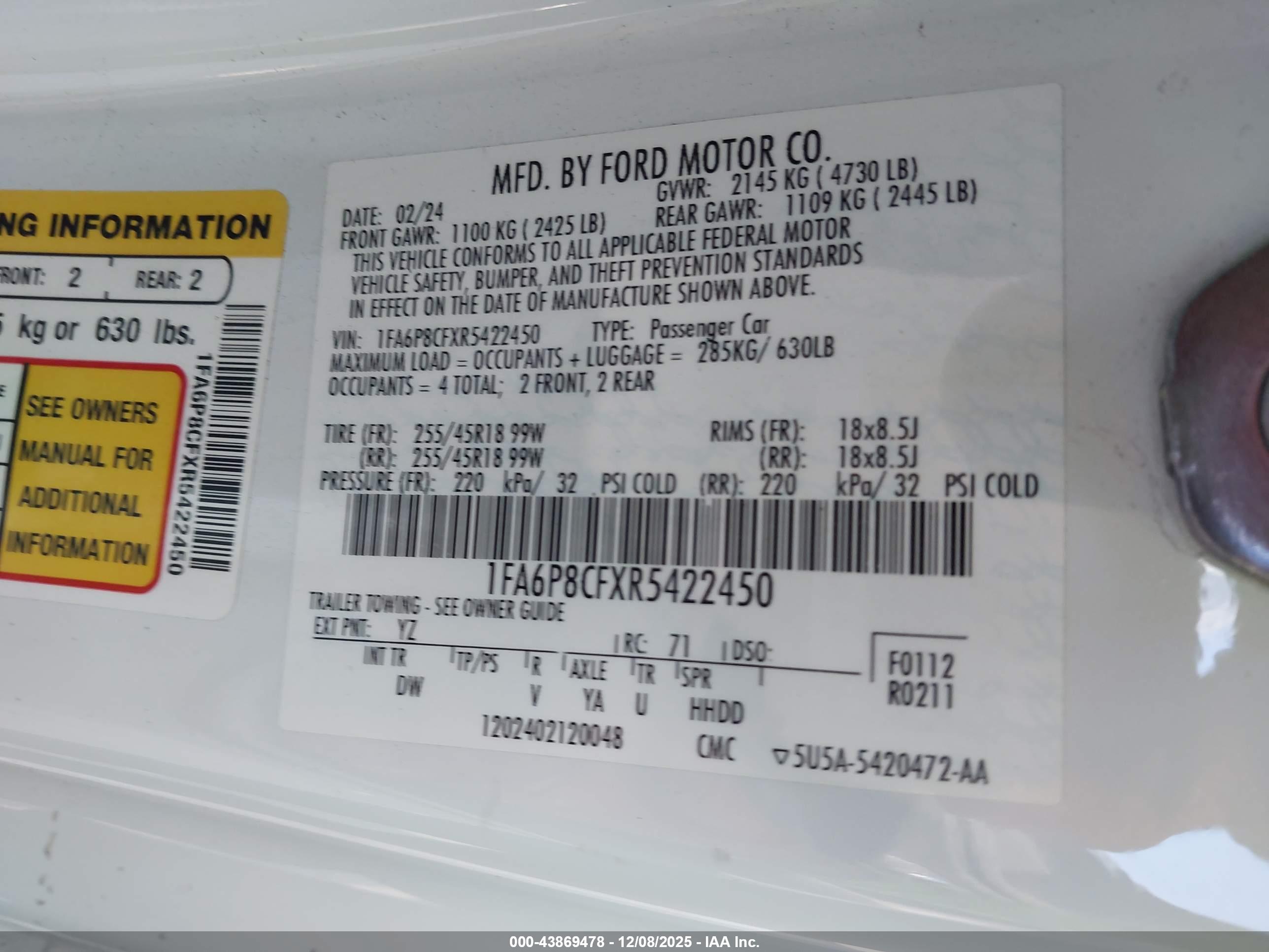 FORD MUSTANG image 9