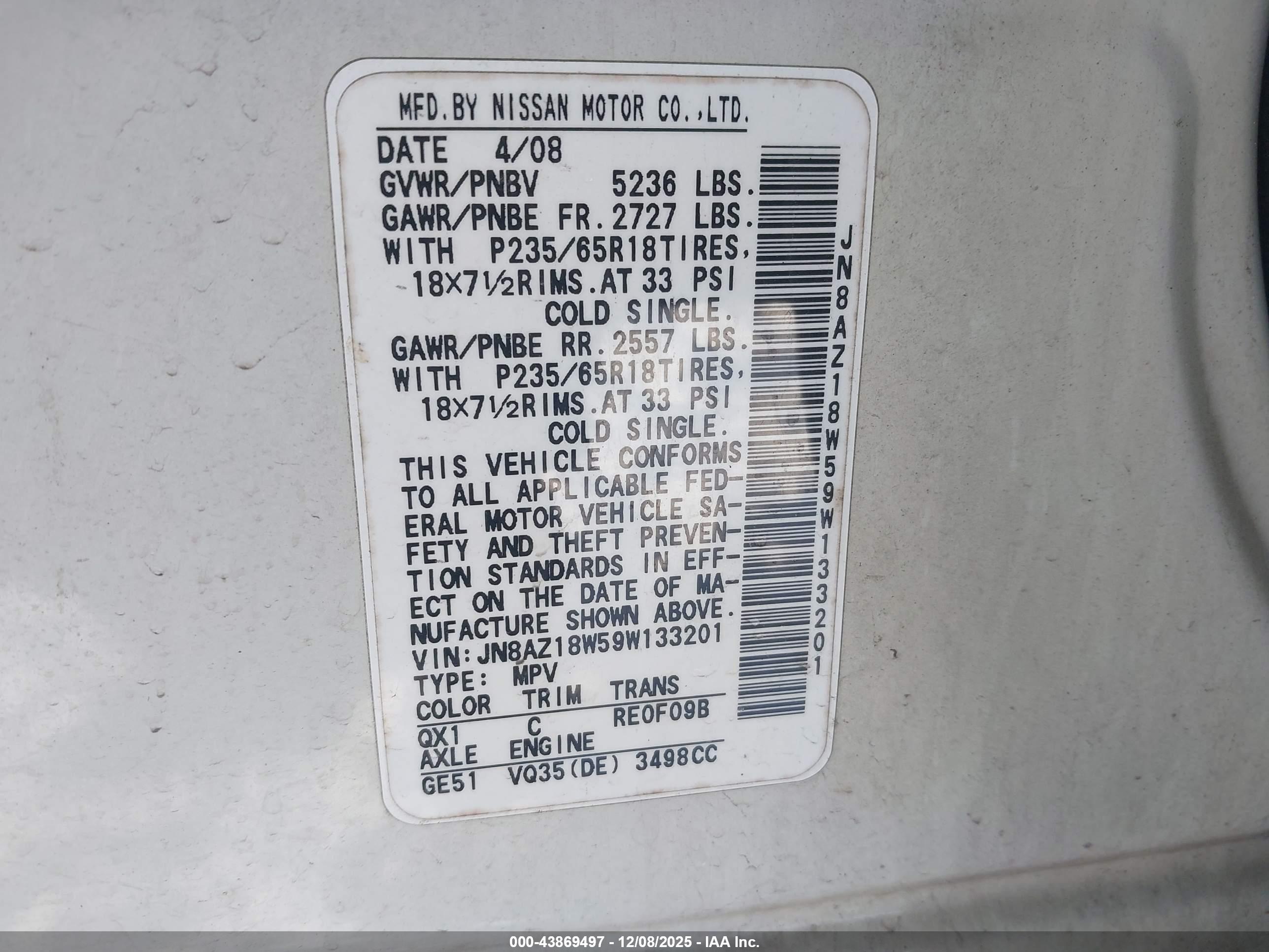 NISSAN MURANO image 9