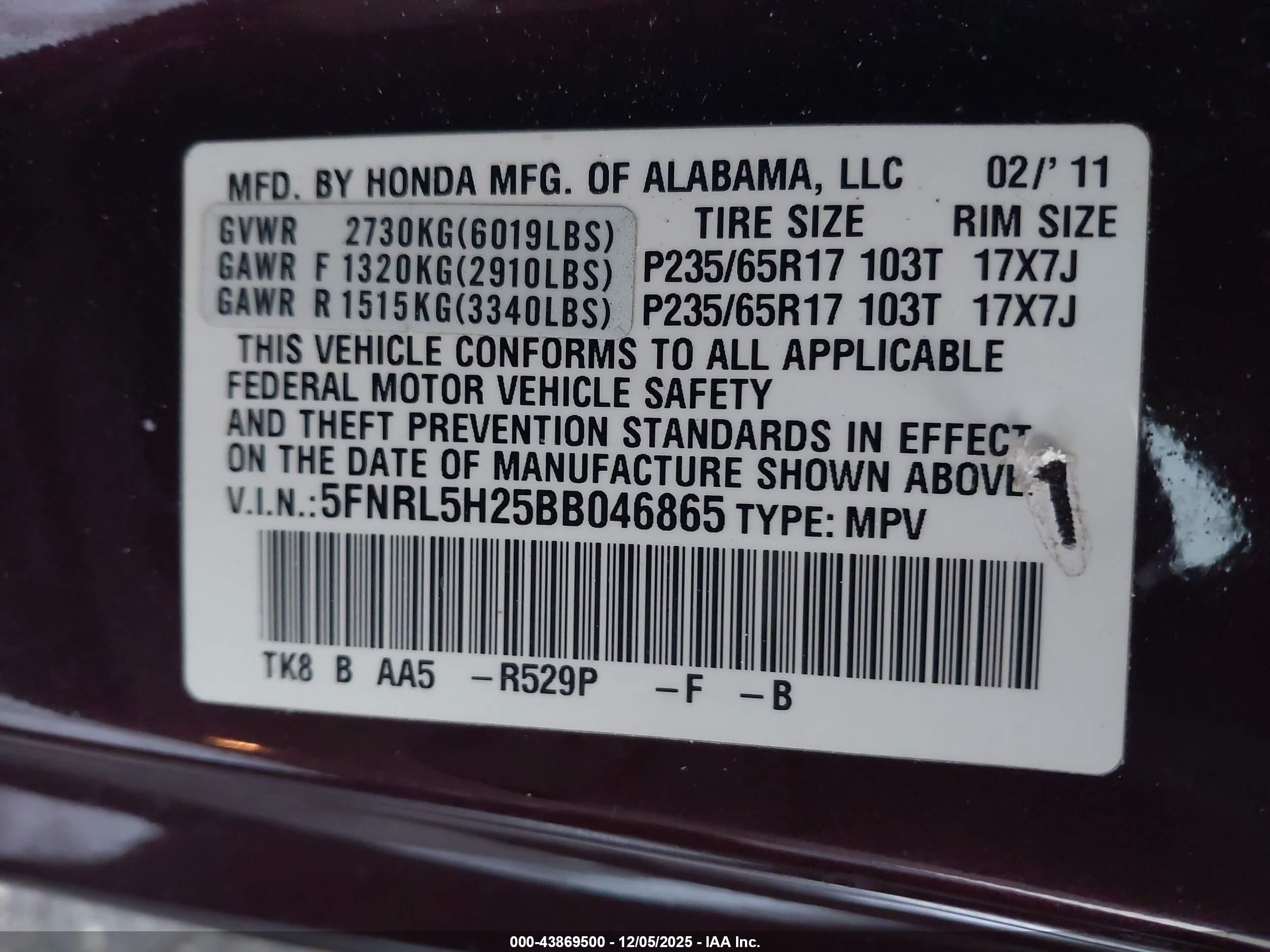 HONDA ODYSSEY image 9