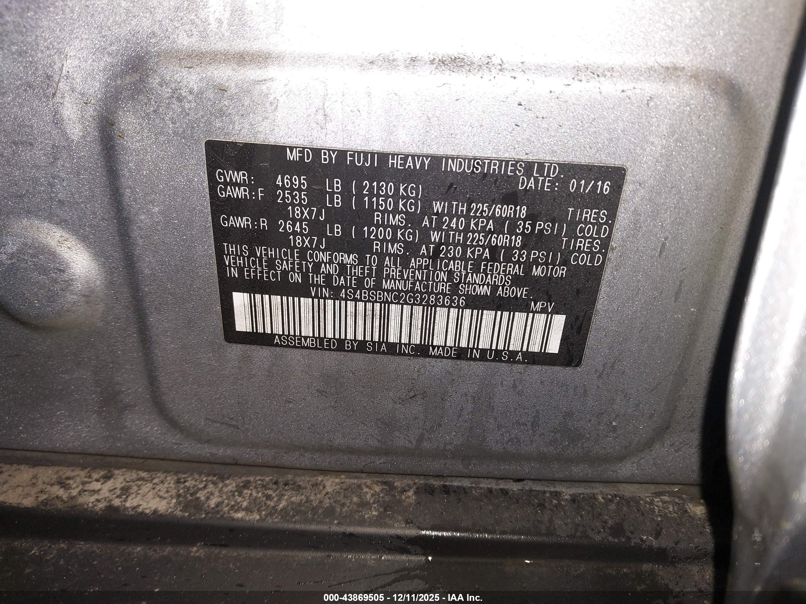 SUBARU OUTBACK image 9