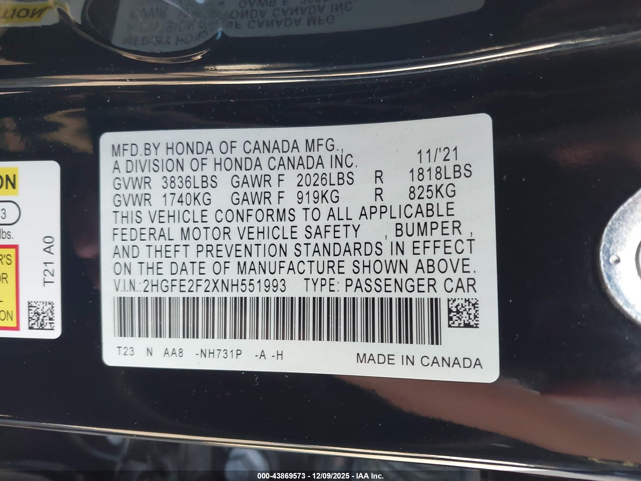 HONDA CIVIC image 9