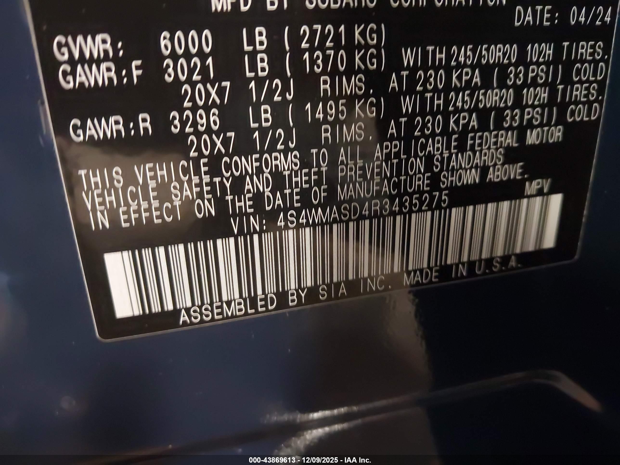 SUBARU ASCENT image 9