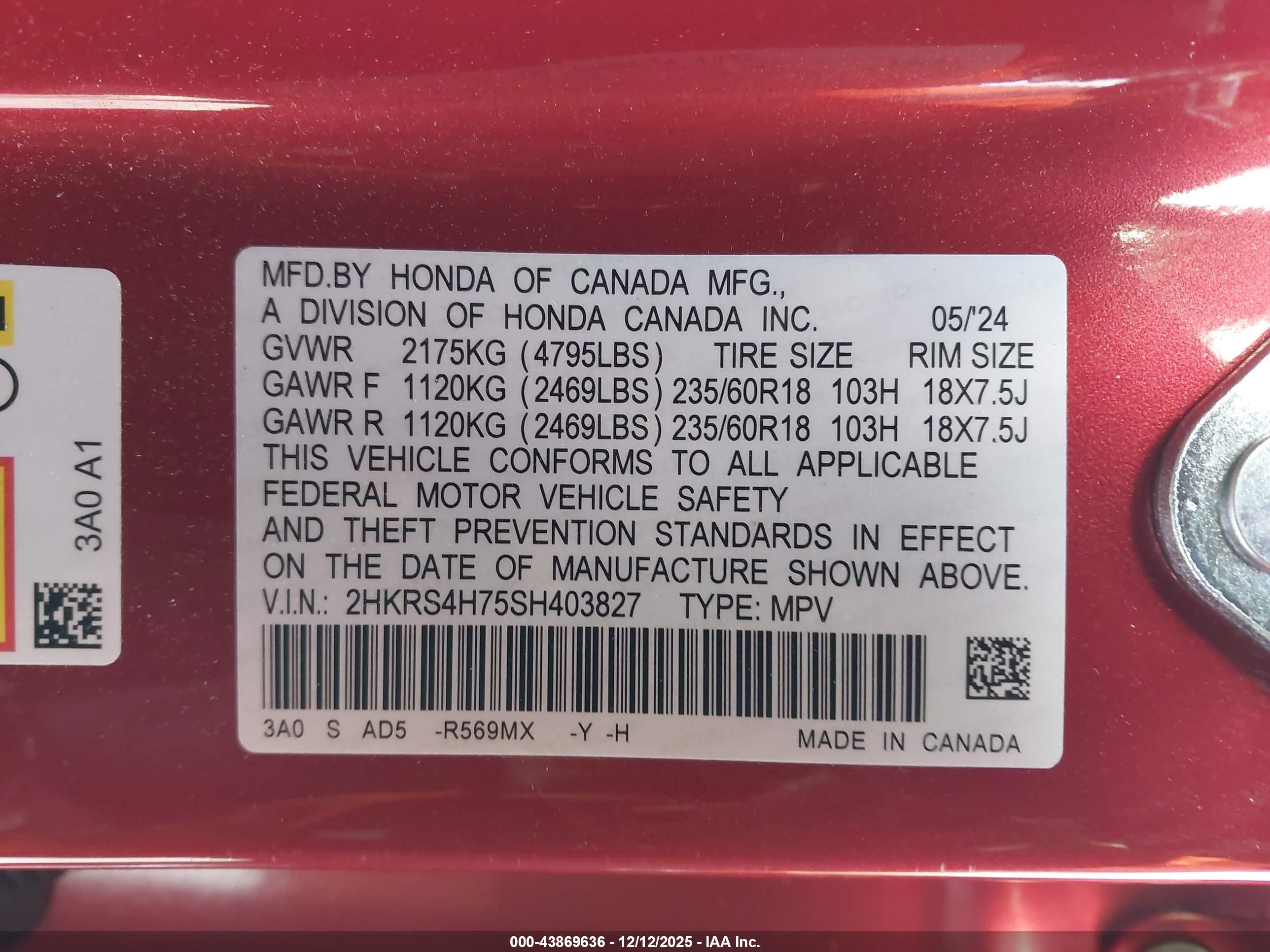 HONDA CR-V image 9