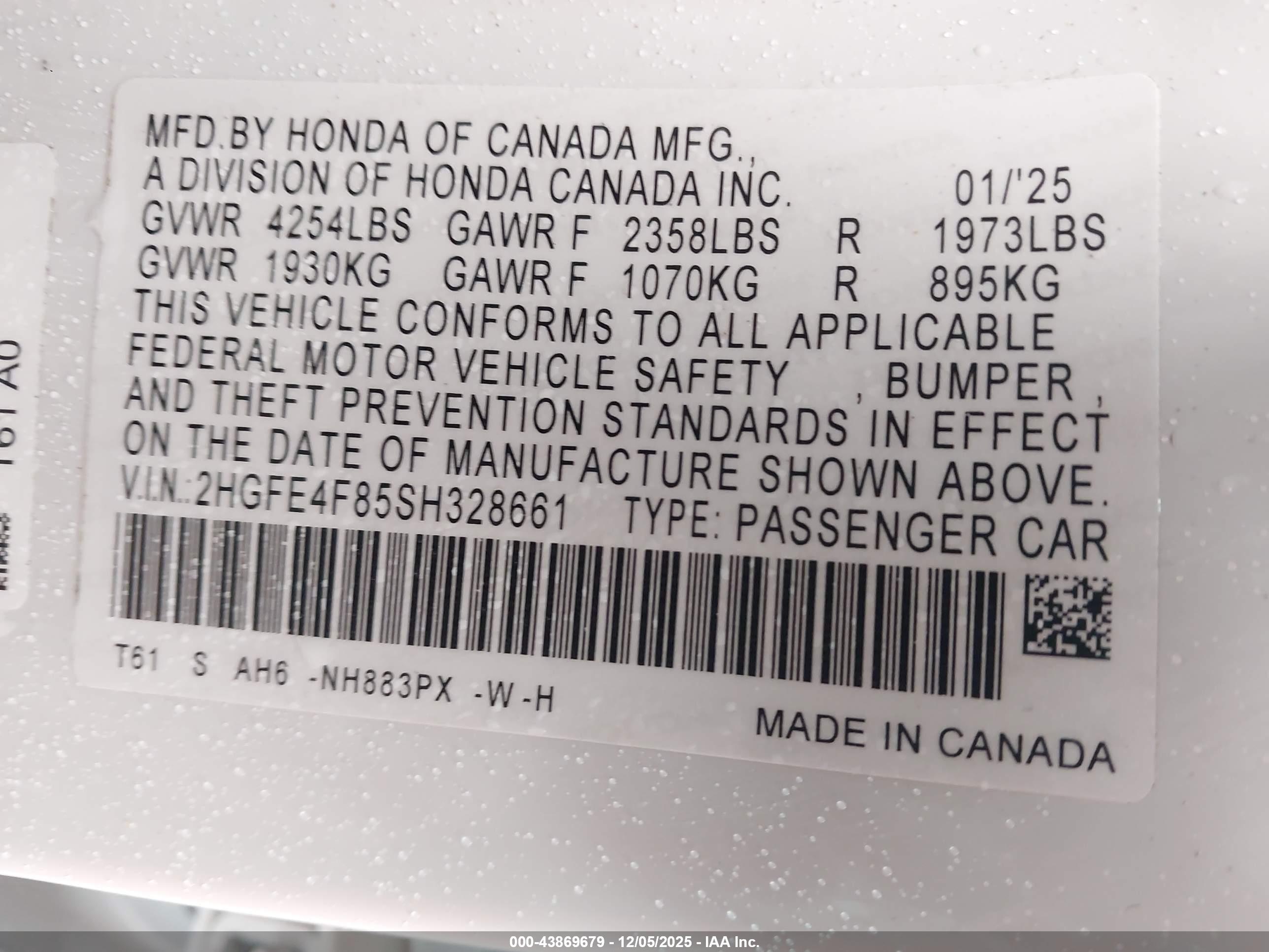 HONDA CIVIC image 9