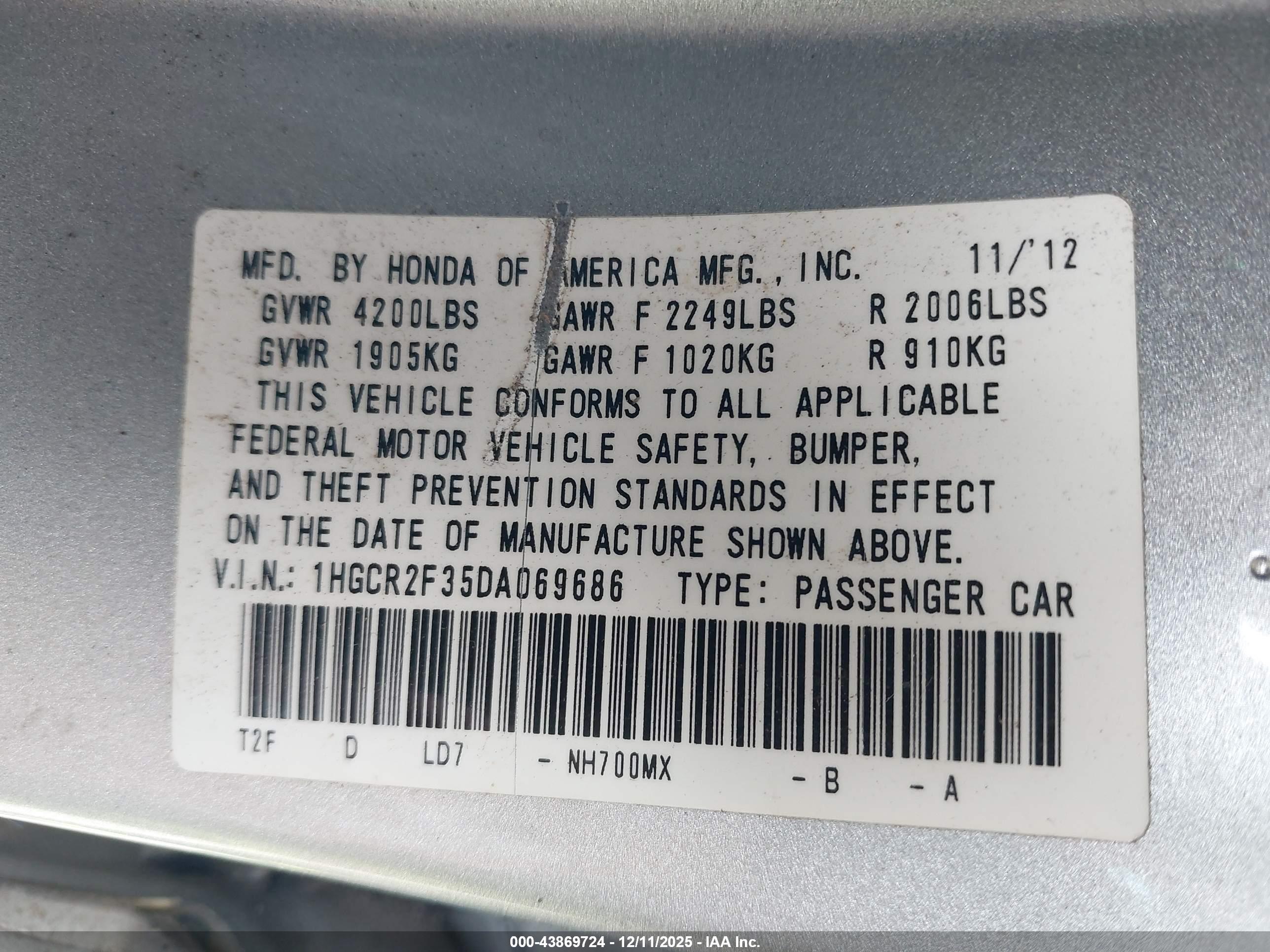 HONDA ACCORD image 9