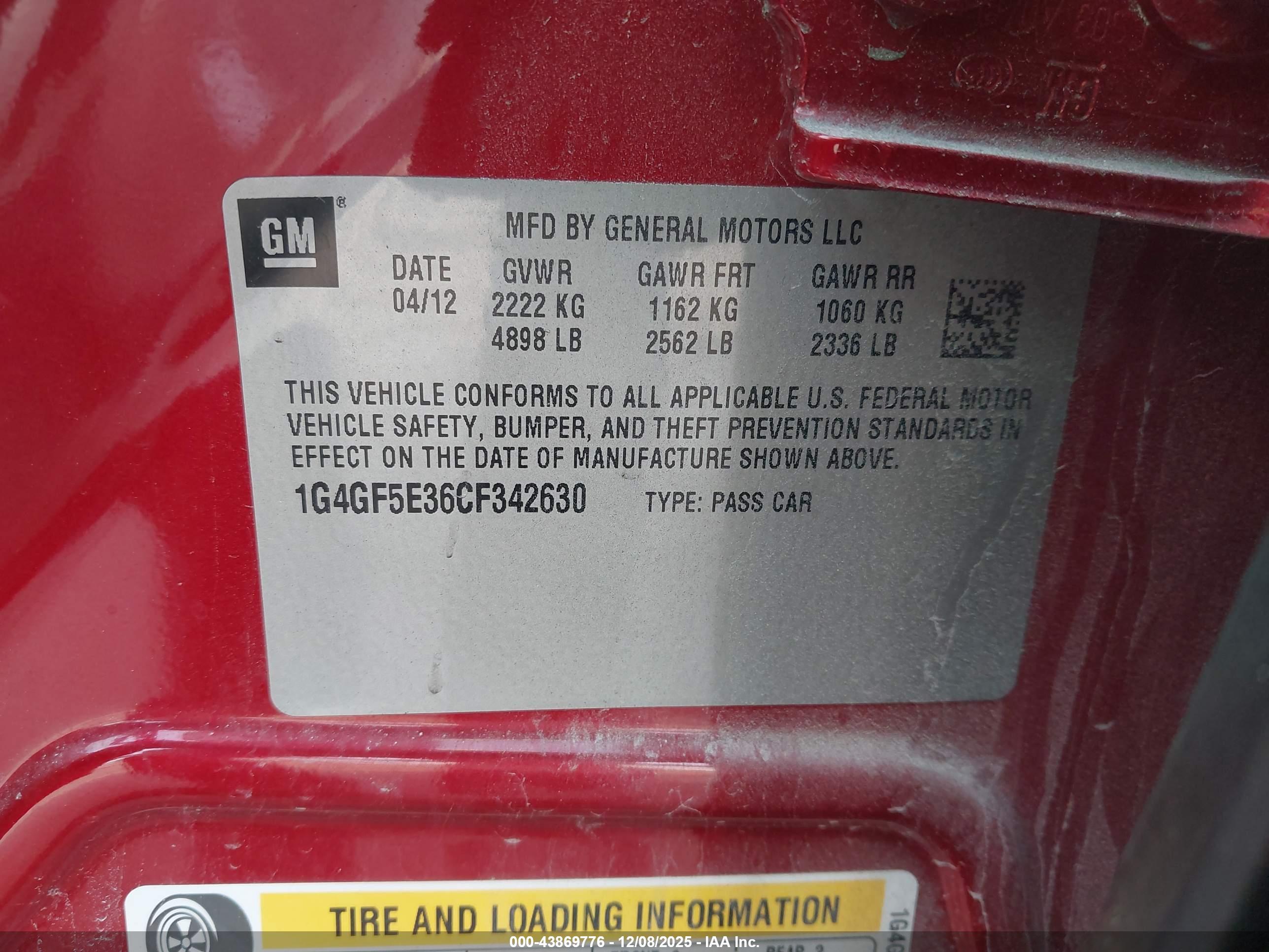 BUICK LACROSSE image 9