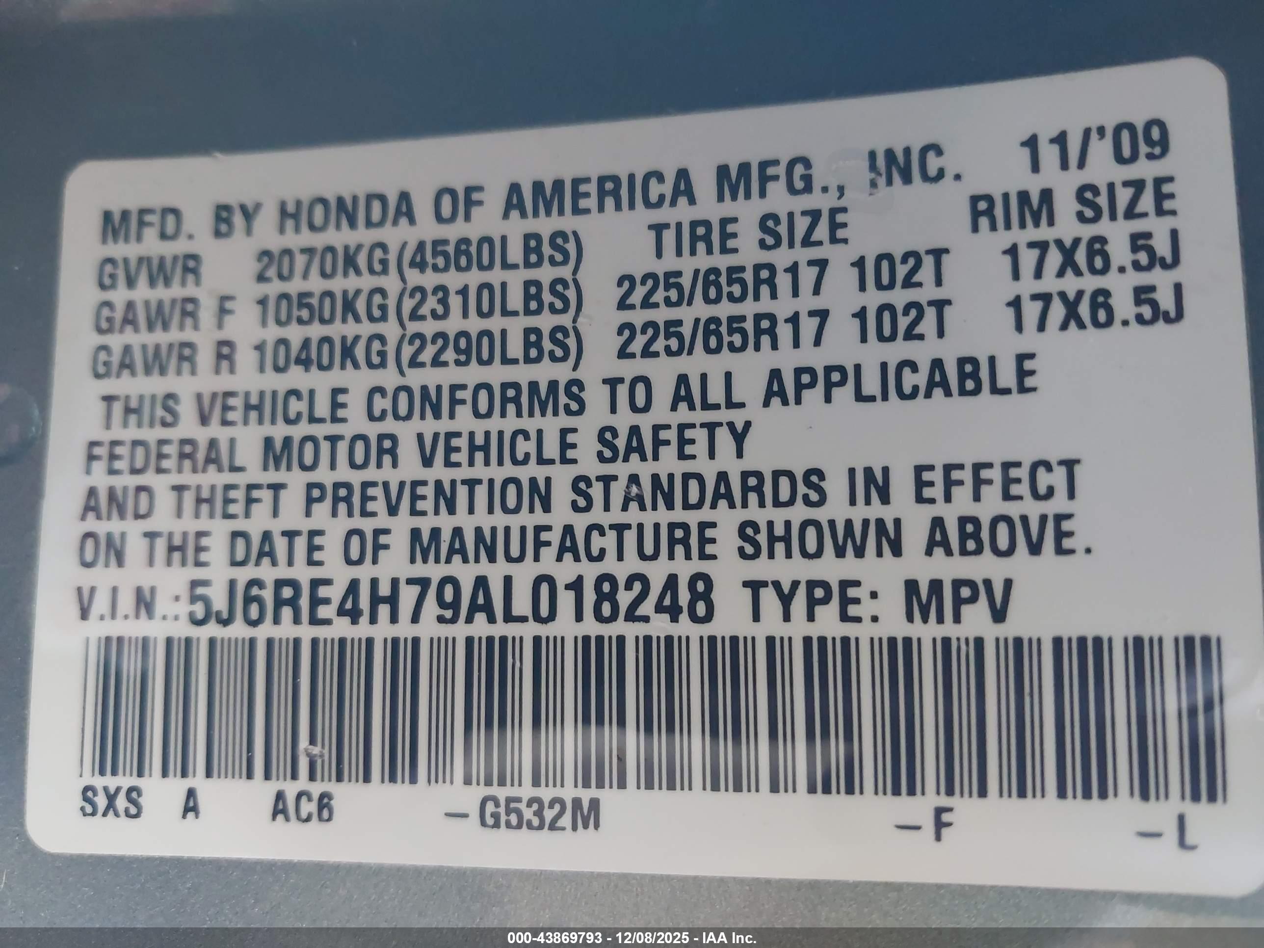 HONDA CR-V image 9