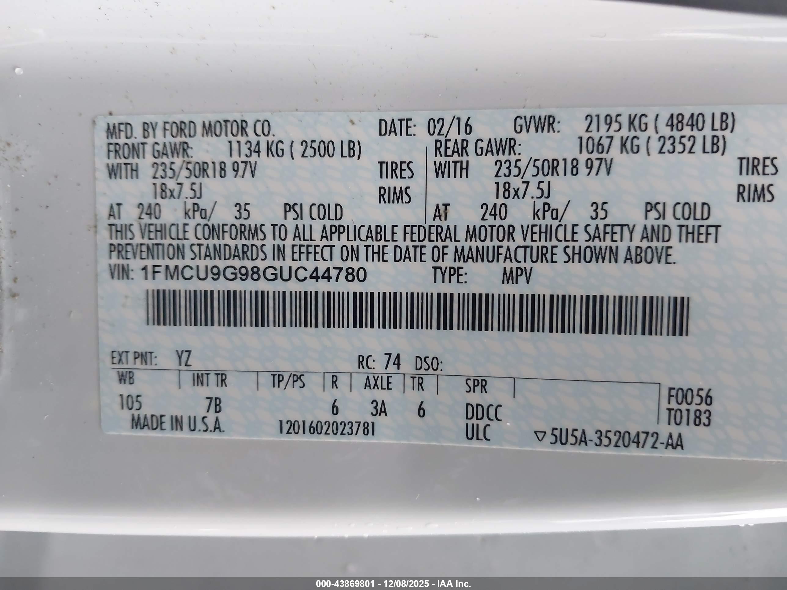 FORD ESCAPE image 9