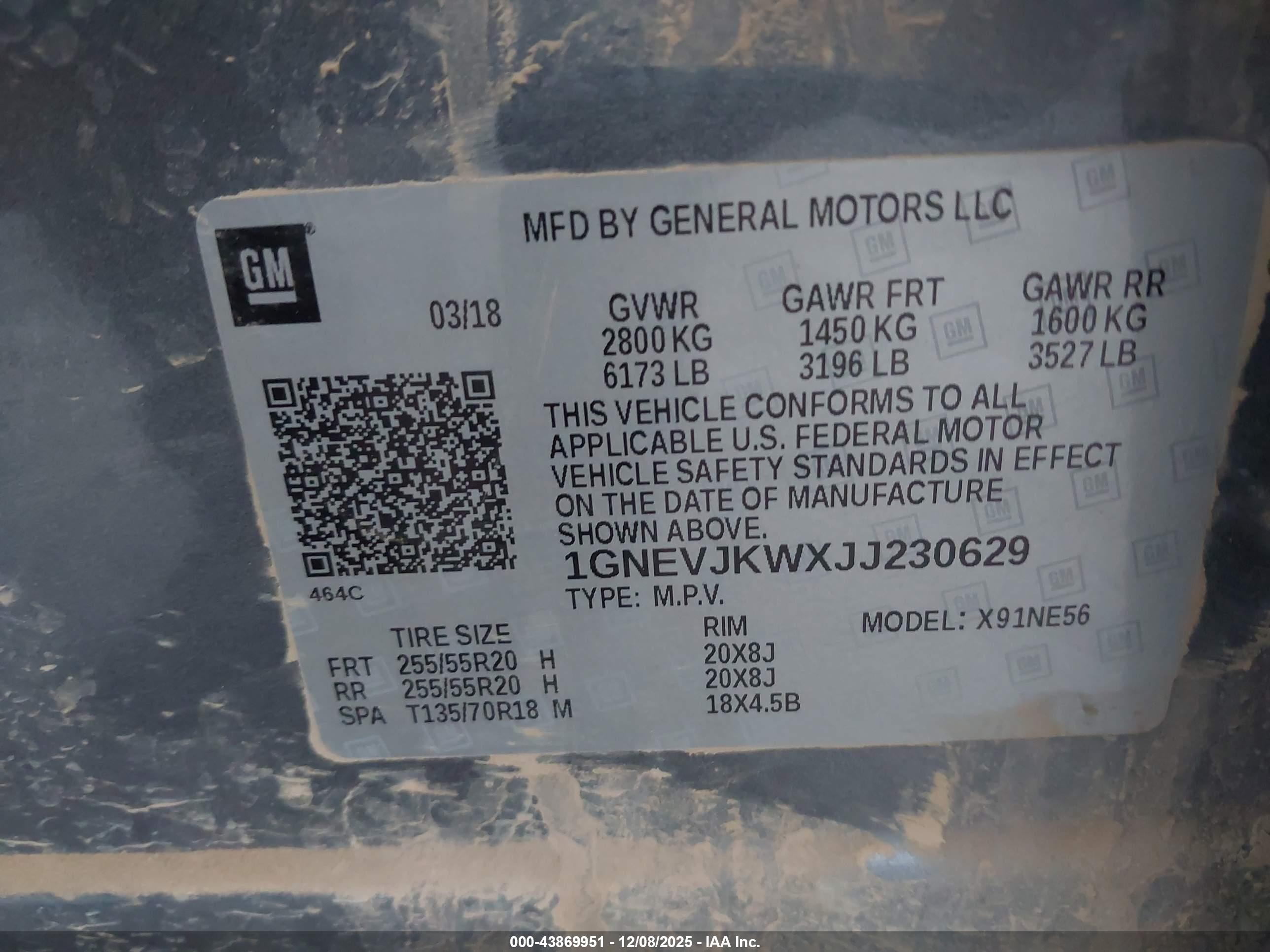 CHEVROLET TRAVERSE image 9